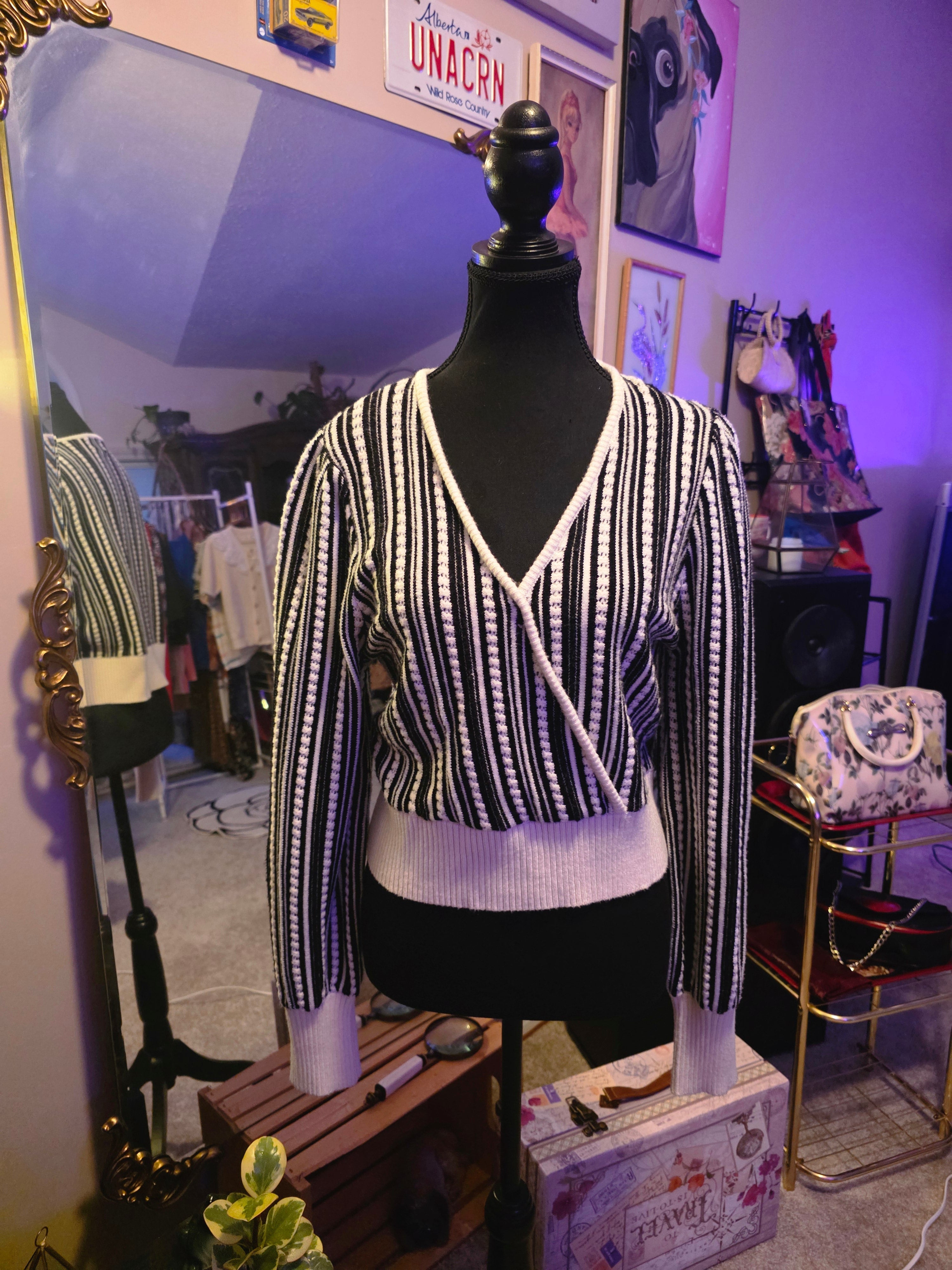 Midnight Stripe Cardigan