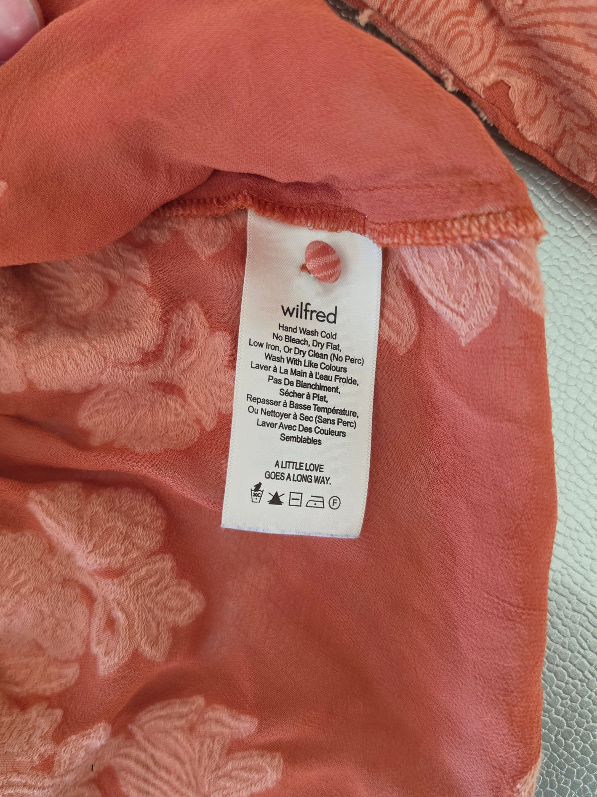 Petals Afterglow | Wilfred Coral Floral Peplum Blouse