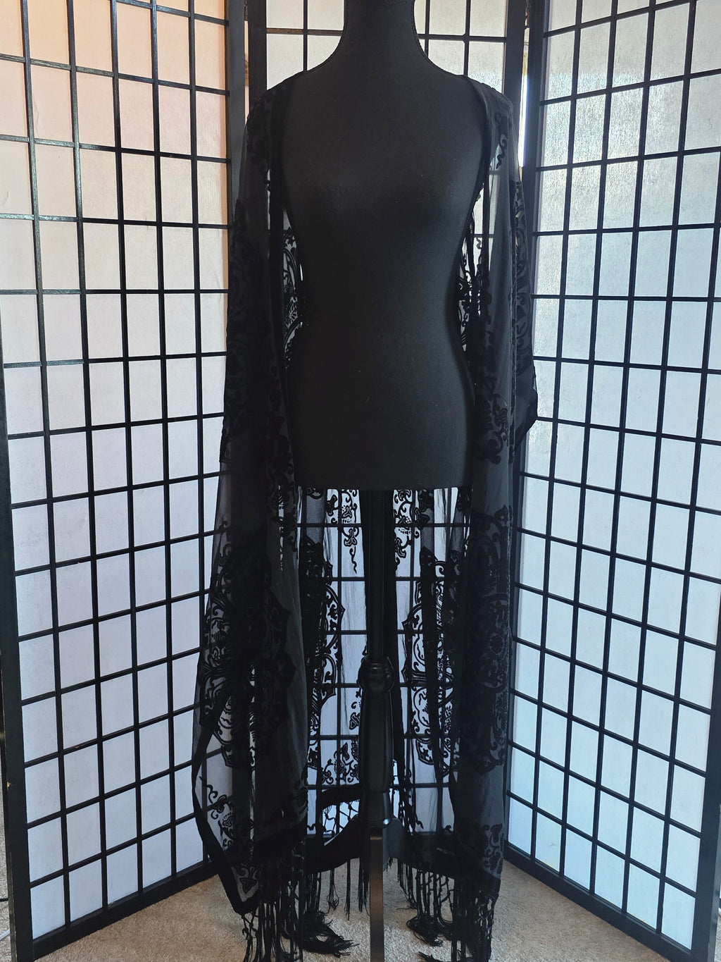 Midnight Reverie Velvet Kimono