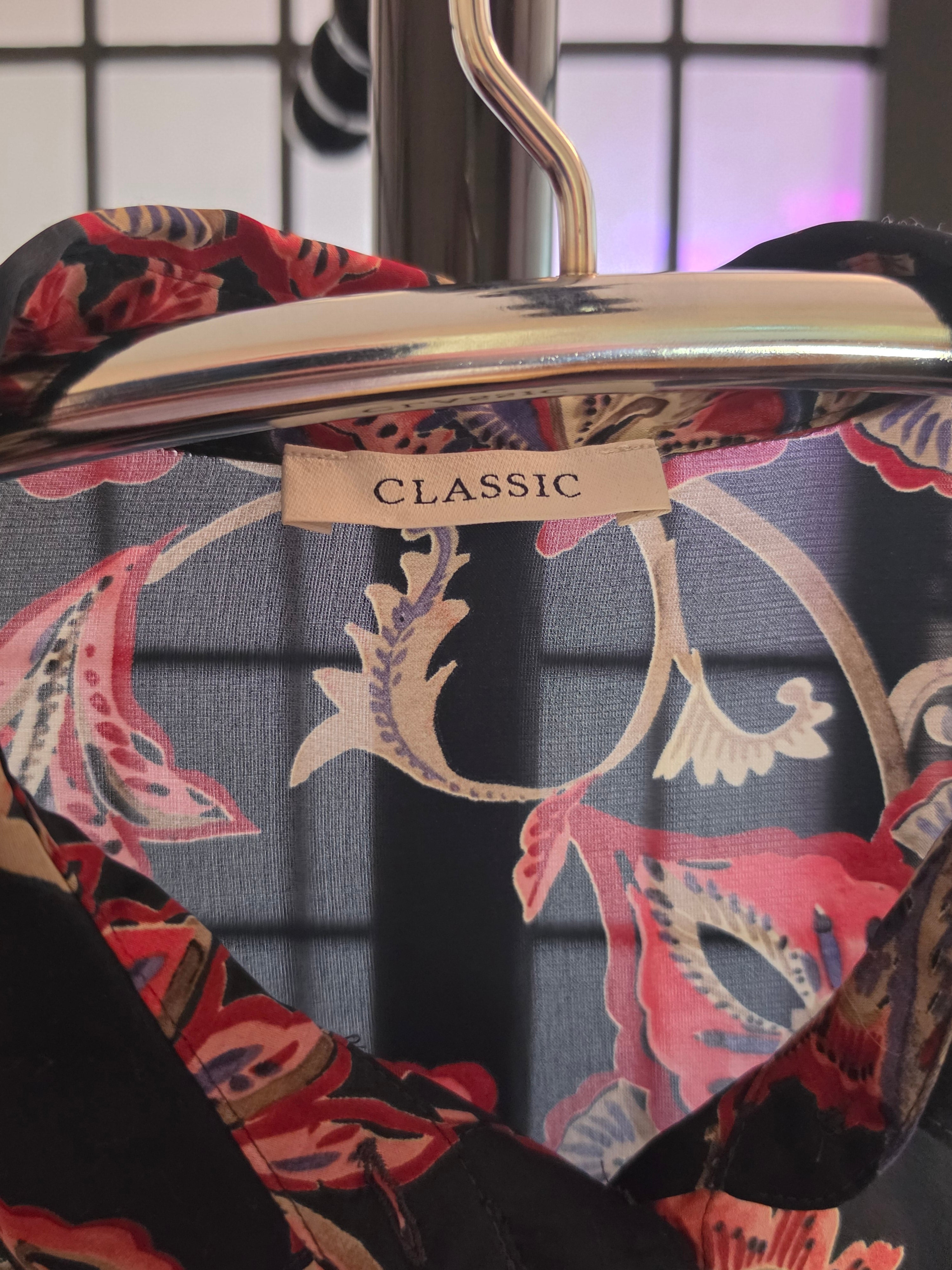 Midnight Bloom Jacobean Blouse