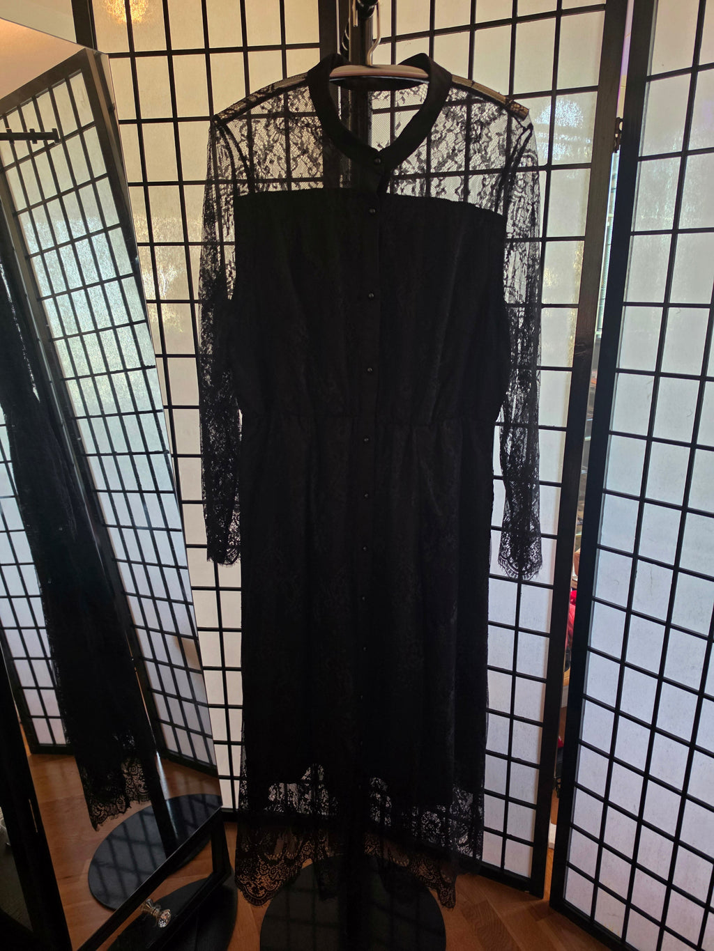 Midnight Reverie Lace Maxi Dress