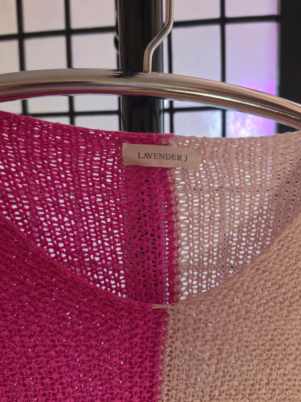 Fuchsia Reverie Colour-Block Pullover