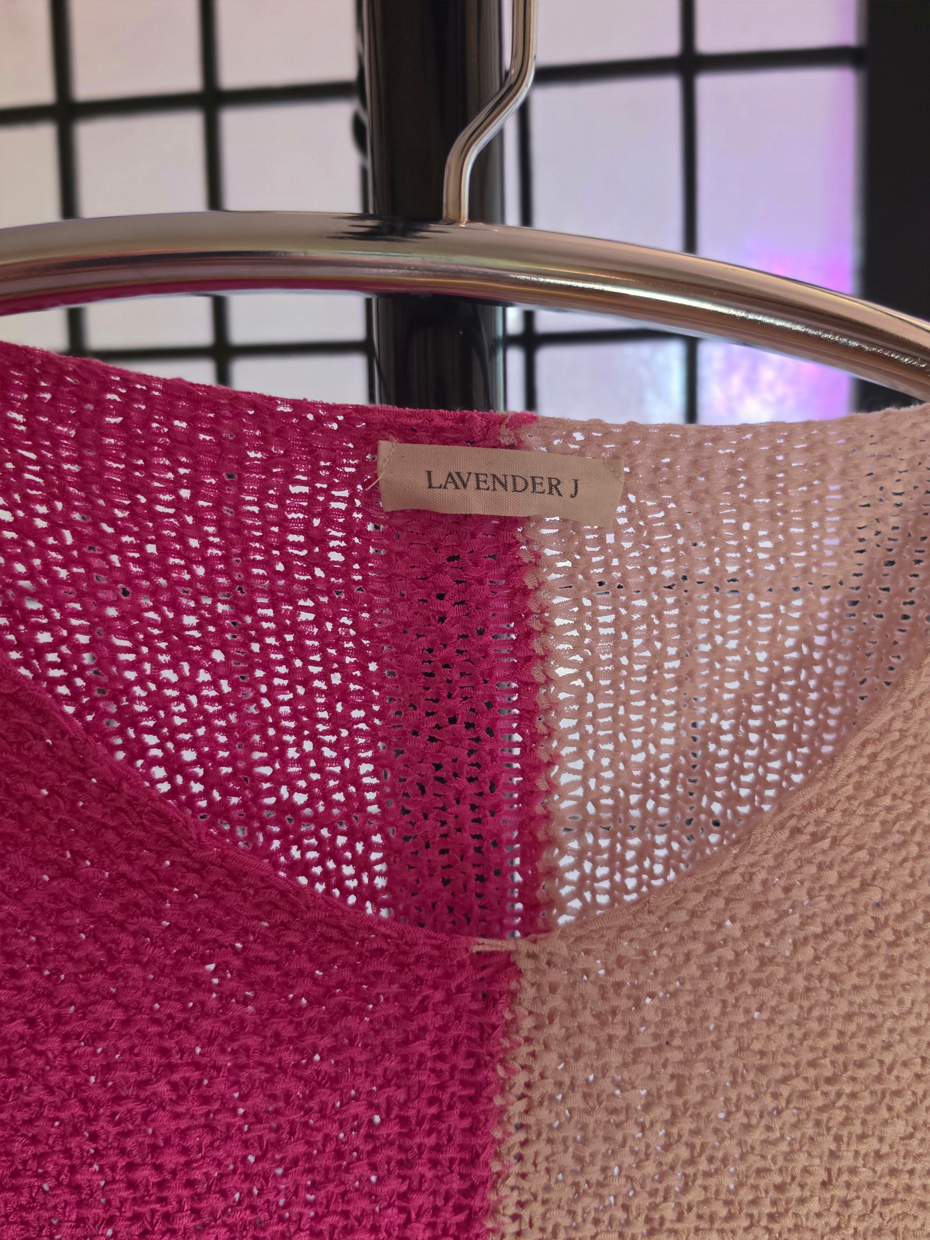 Fuchsia Reverie Colour-Block Pullover