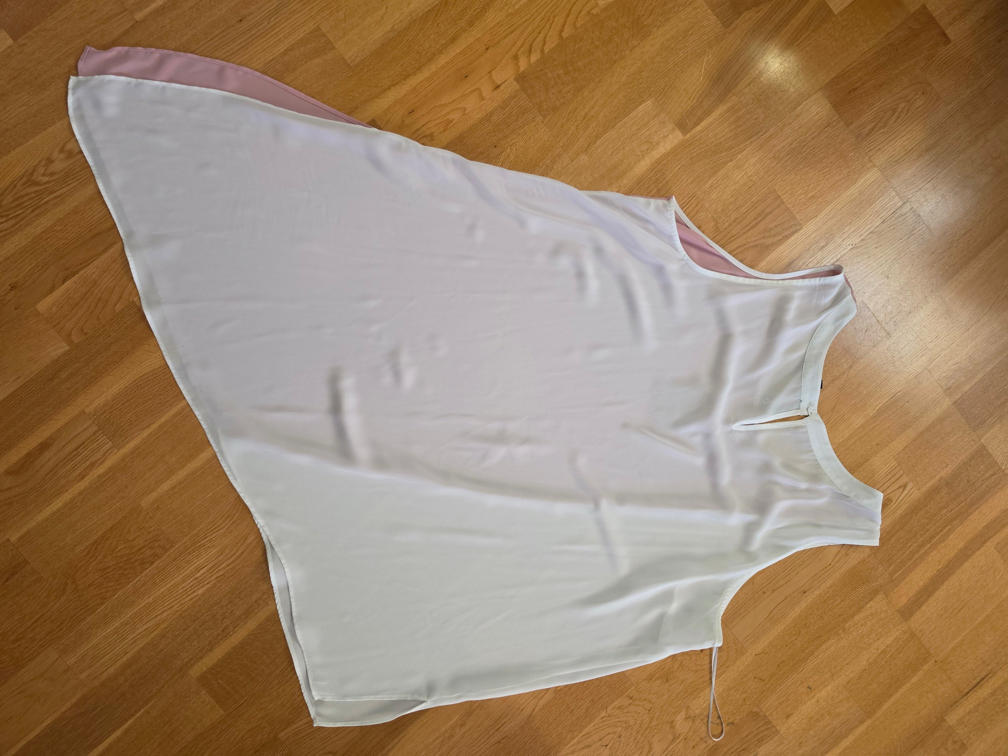 Petal & Cream — Colour Block Flowy Tank