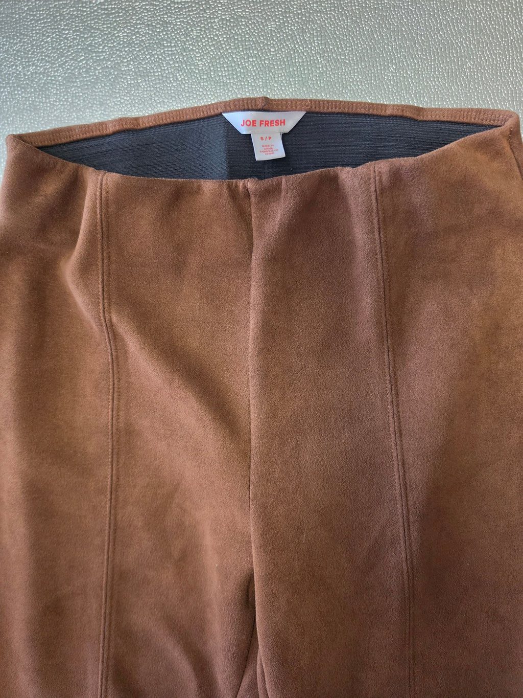 Cognac Is the Answer — Joe Fresh Faux Suede Leggings