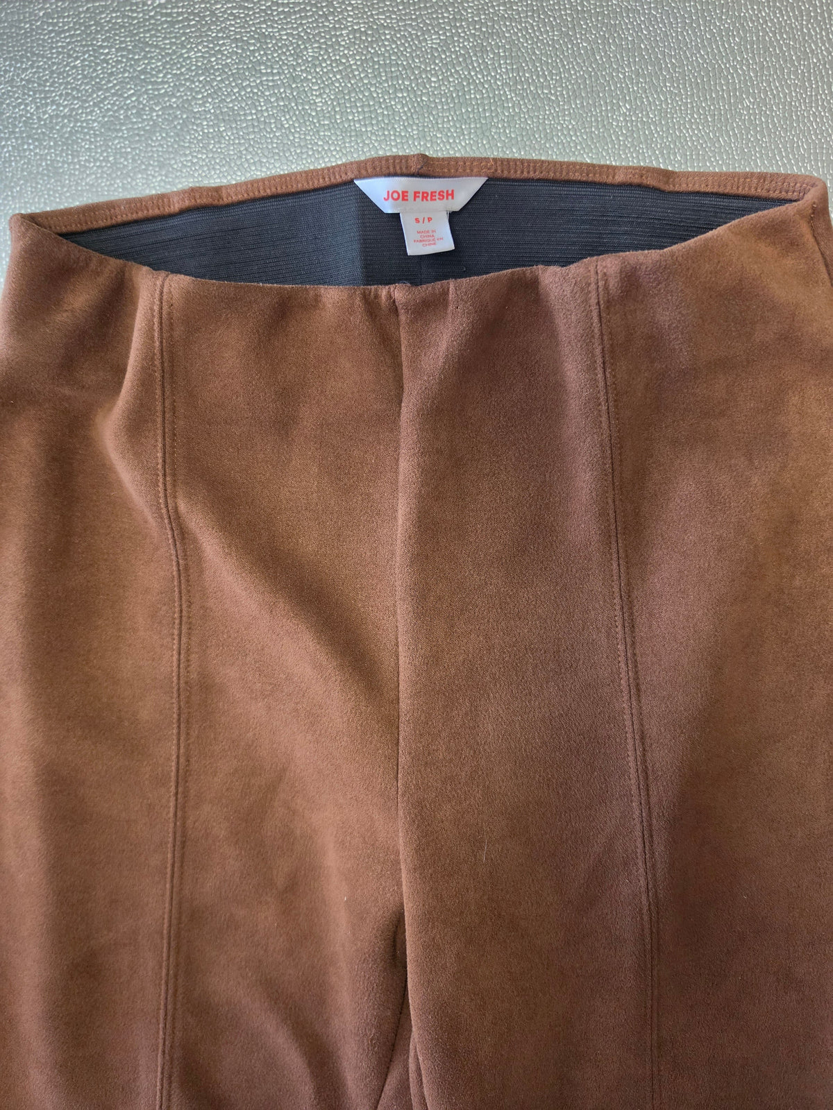 Cognac Is the Answer — Joe Fresh Faux Suede Leggings