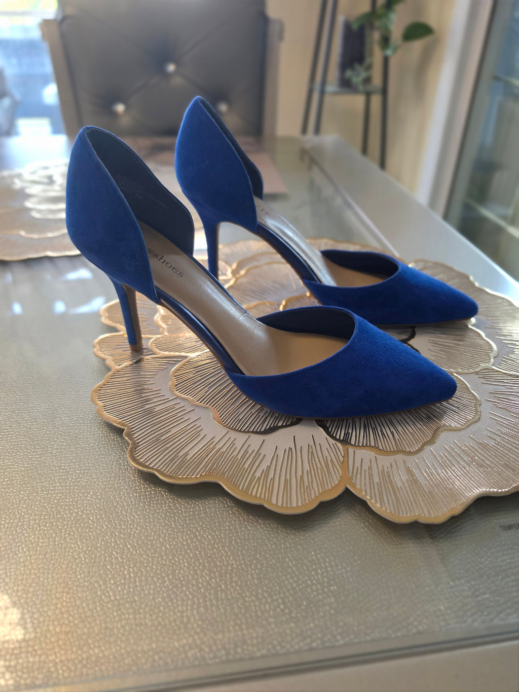 The Indigo Hour — Gomez d’Orsay Pump in Cobalt Suede