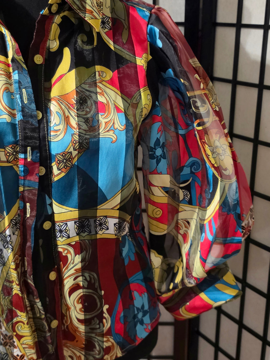 Baroque Medallion Blouse – CQ by CQ