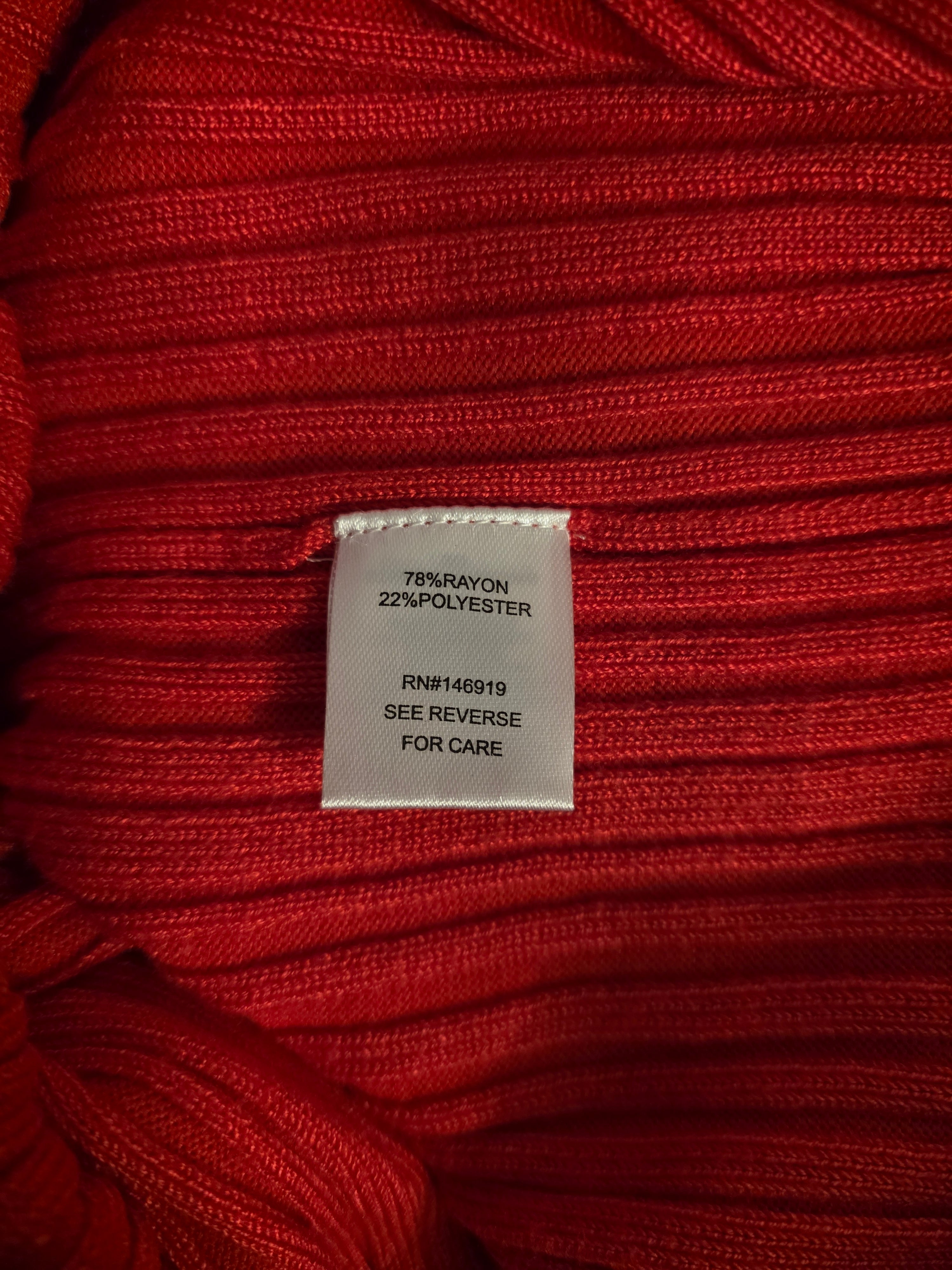 Crimson Reverie Midi Skirt