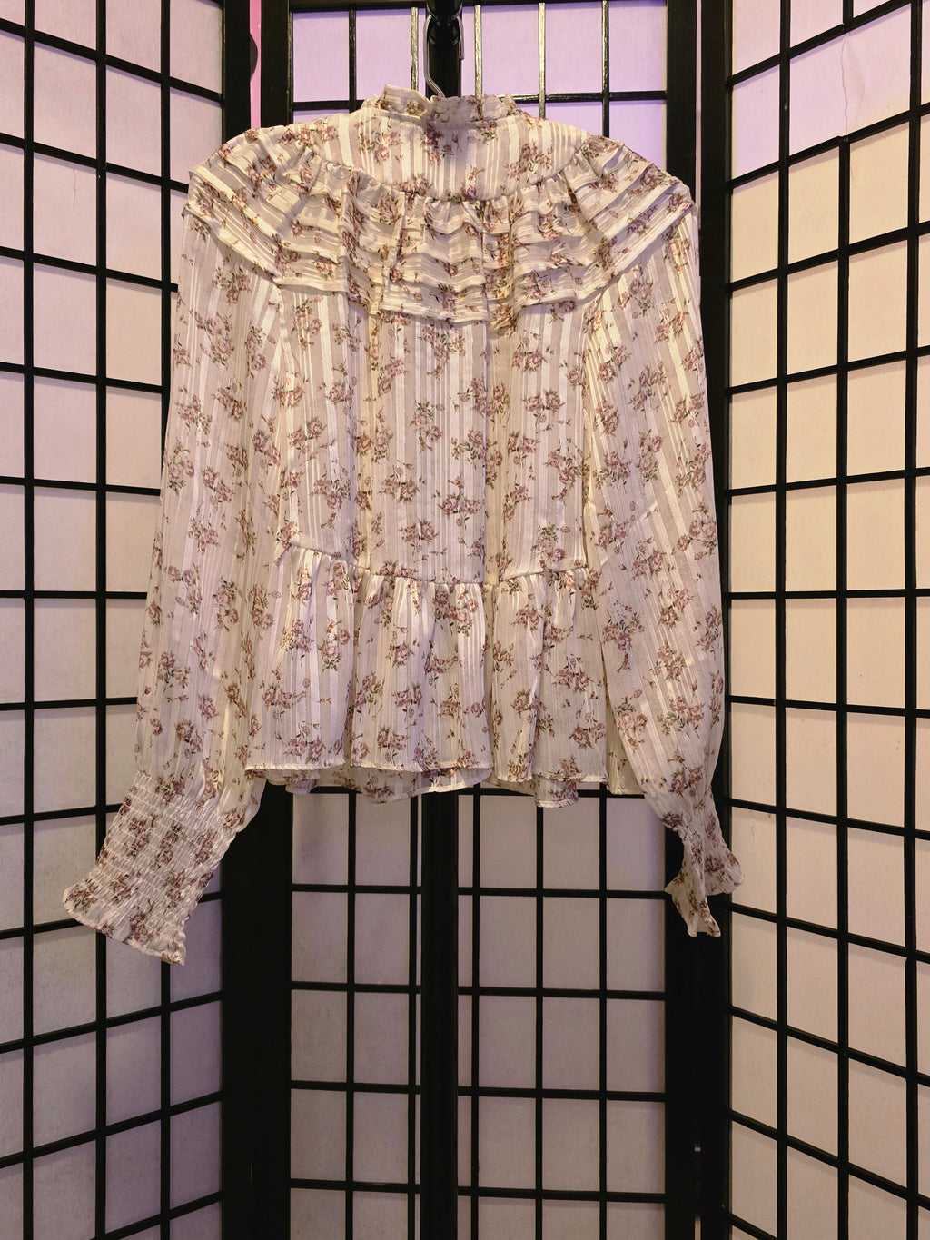 Garden Whispers Peasant Blouse