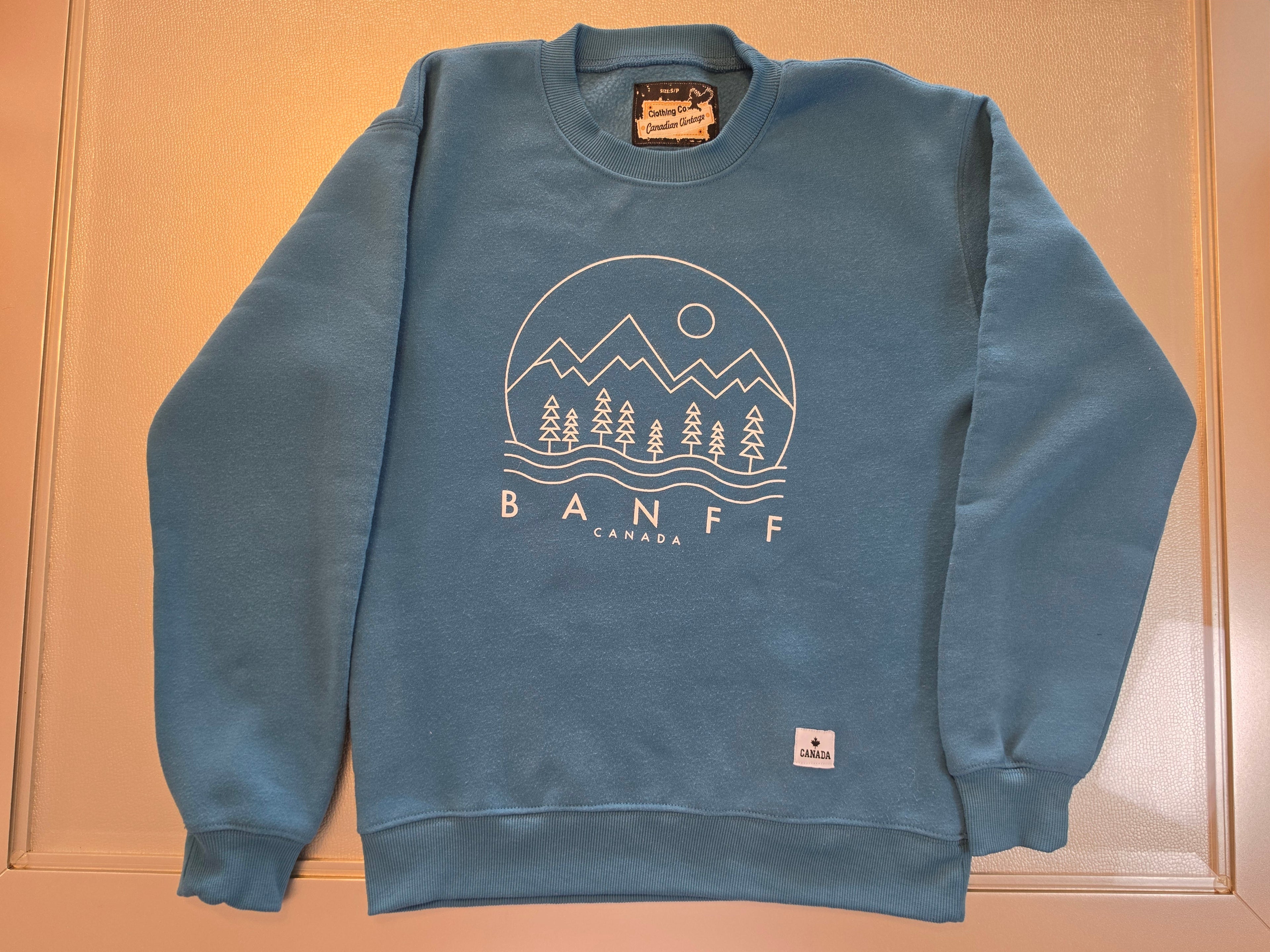 The Banff Crewneck — Canadian Vintage Mountain Sweatshirt