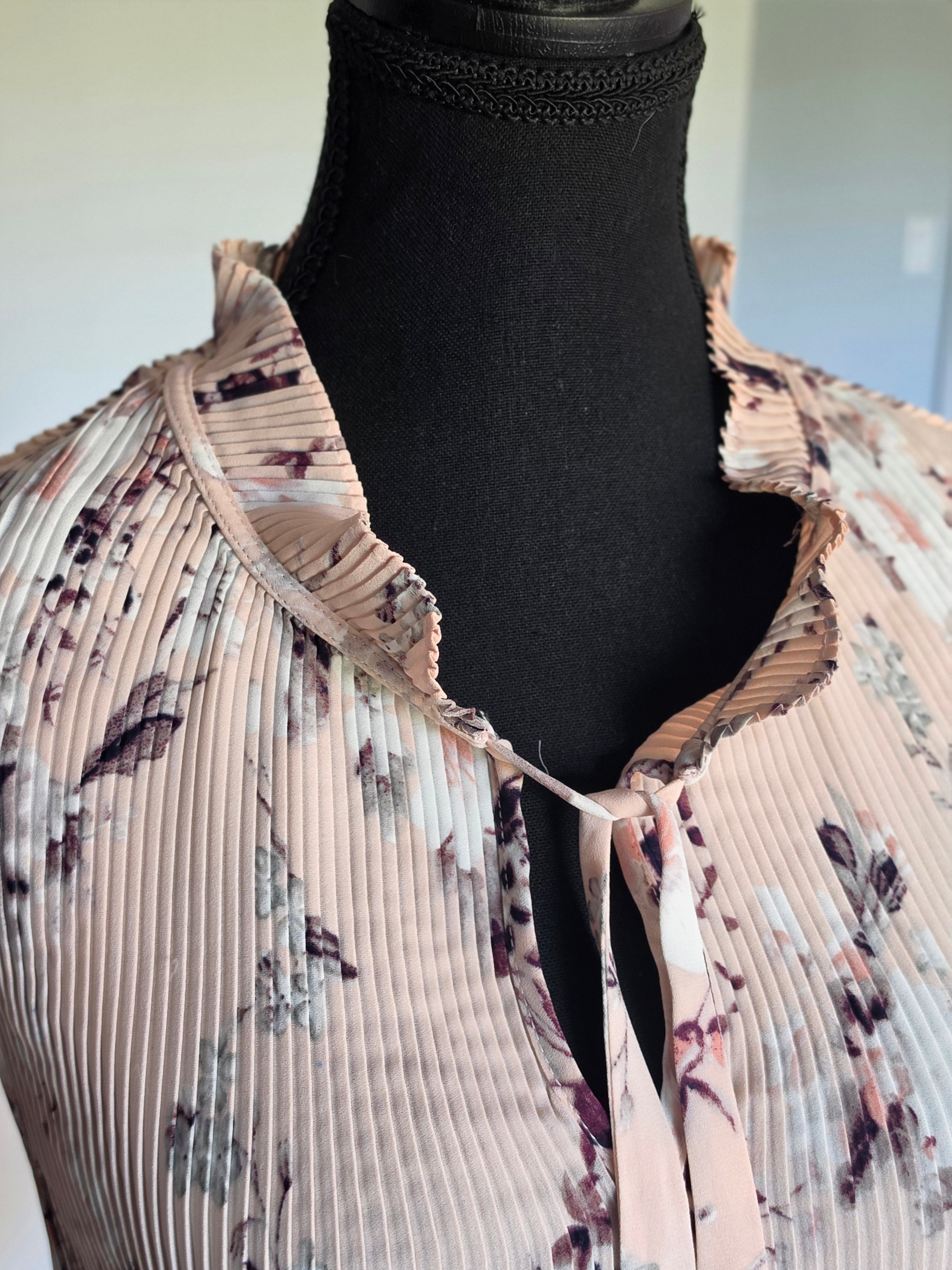 The Pleated Petal Blouse — DKNY