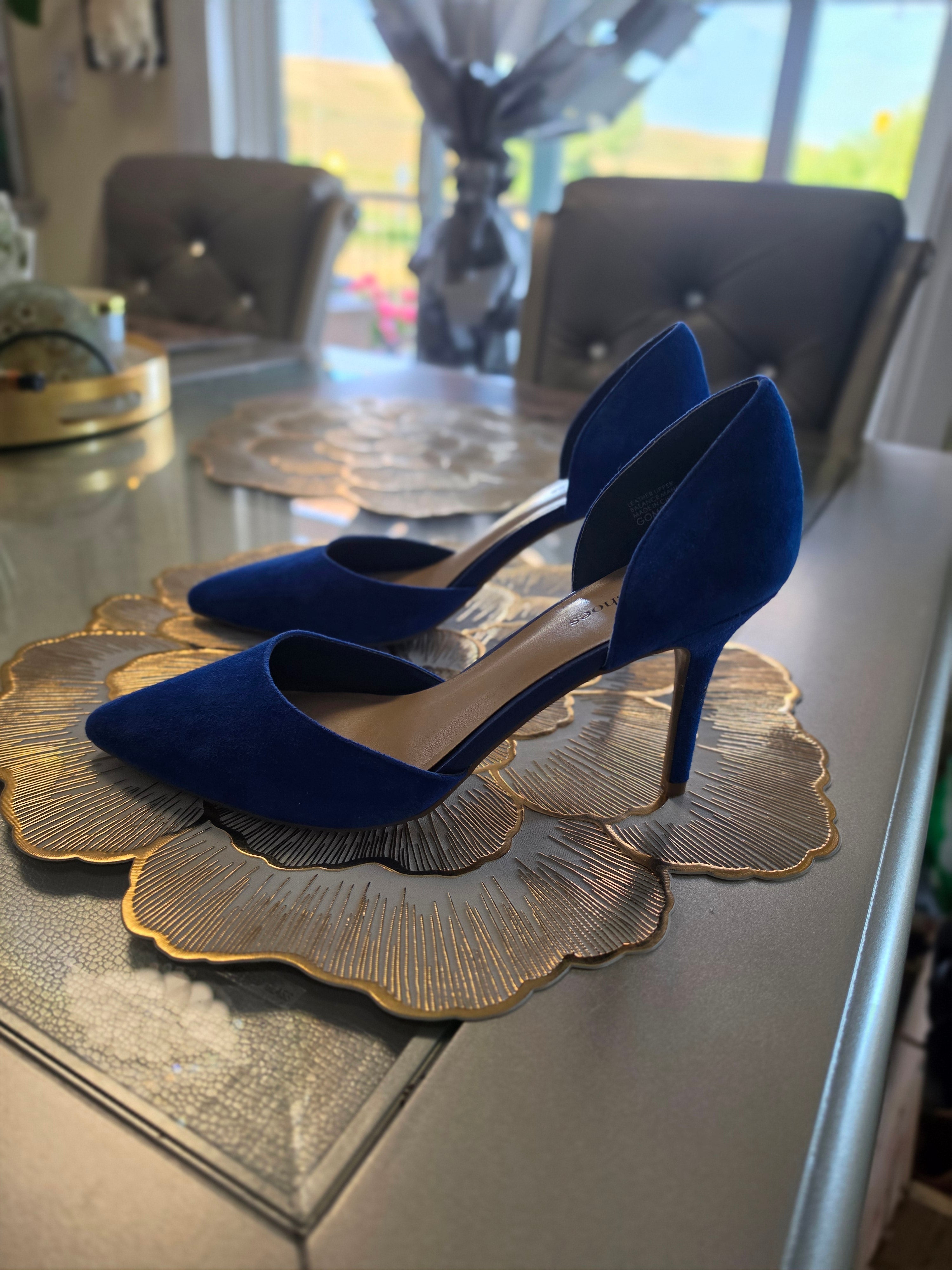 The Indigo Hour — Gomez d’Orsay Pump in Cobalt Suede