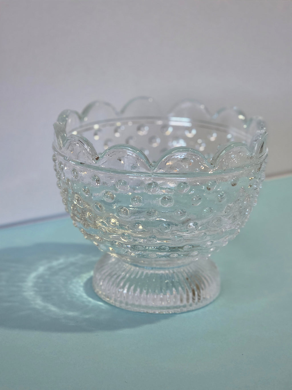 The Sunday Table — Hobnail Glass Compote Set of 4