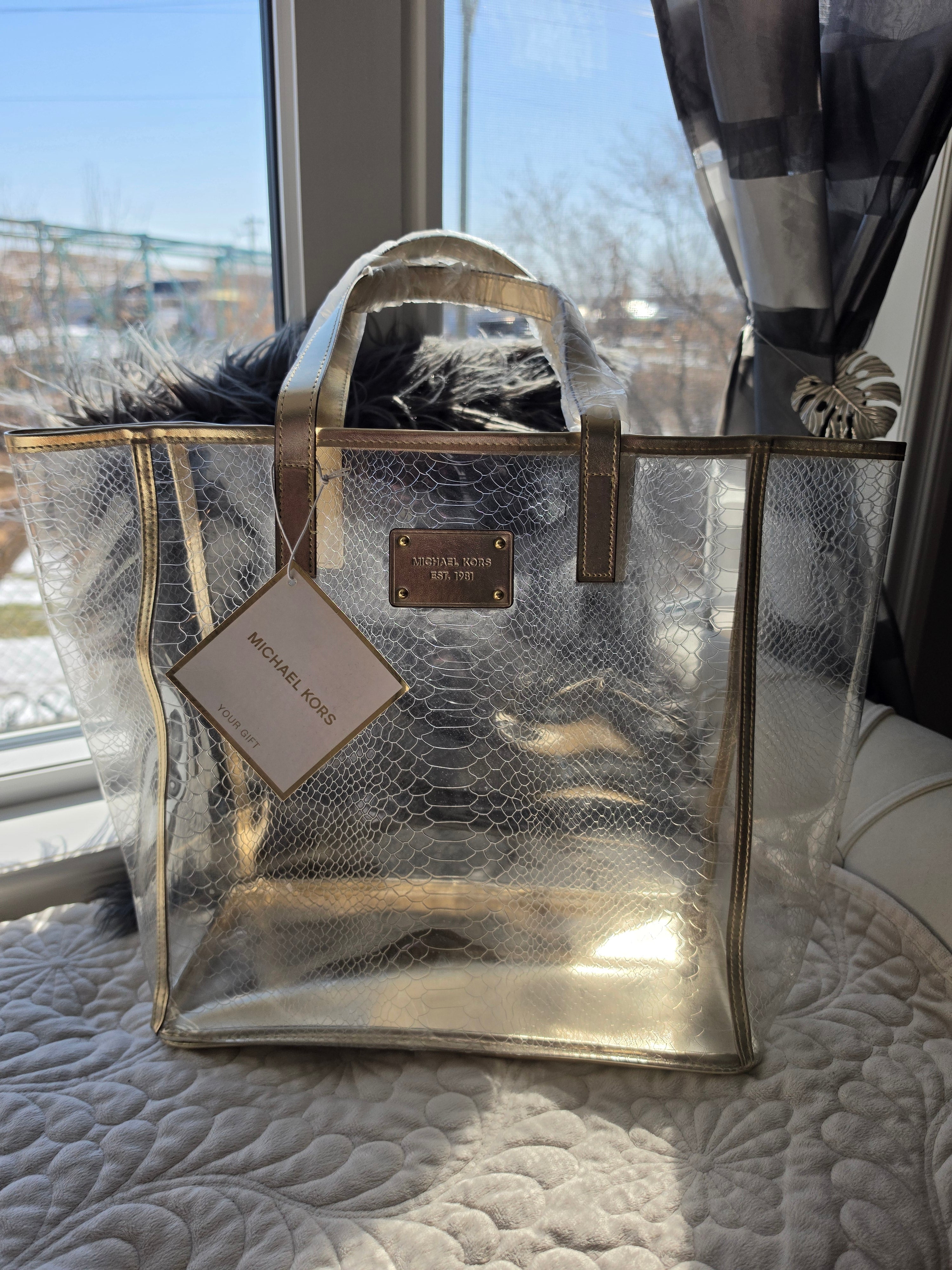 The Gold Standard — Michael Kors Clear PVC Tote