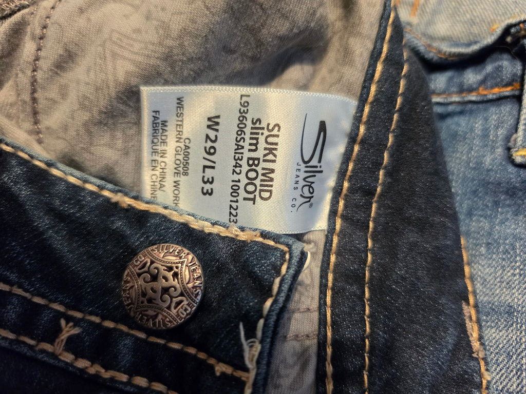 Whispered Elegance Slim Boot Denim