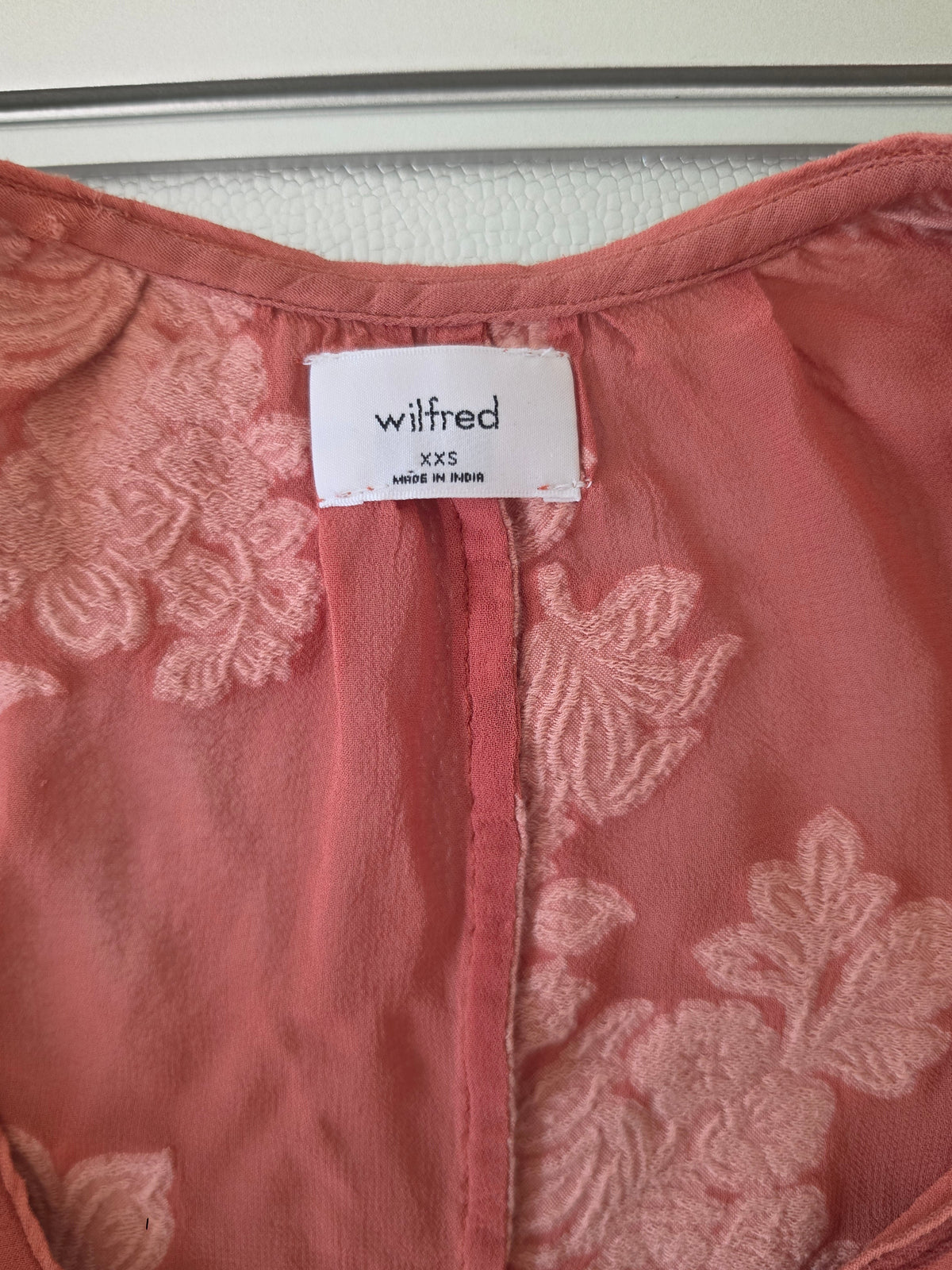 Petals Afterglow | Wilfred Coral Floral Peplum Blouse