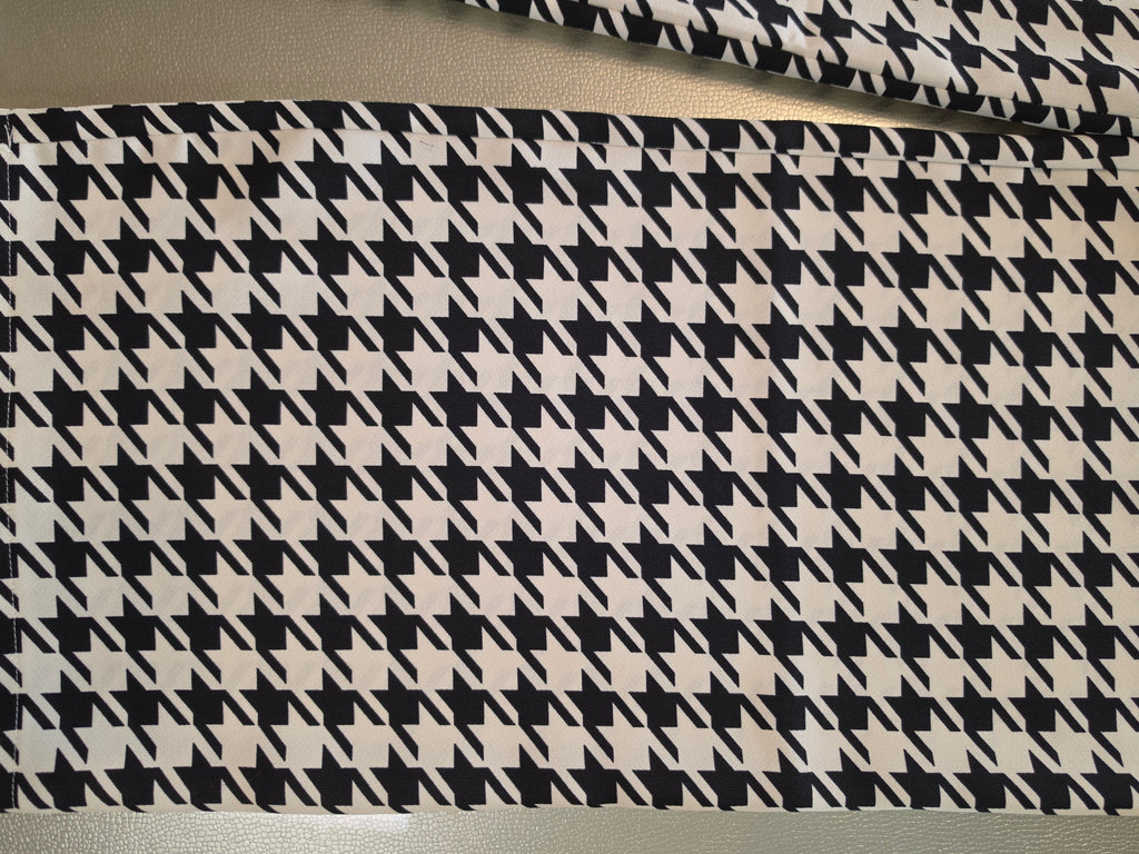 Darkly Checked Wide-Leg Trousers