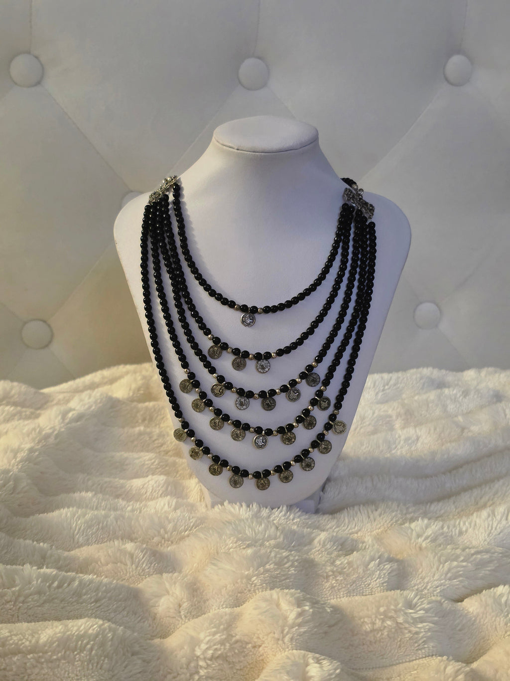 Midnight Reverie Multi-Strand Necklace