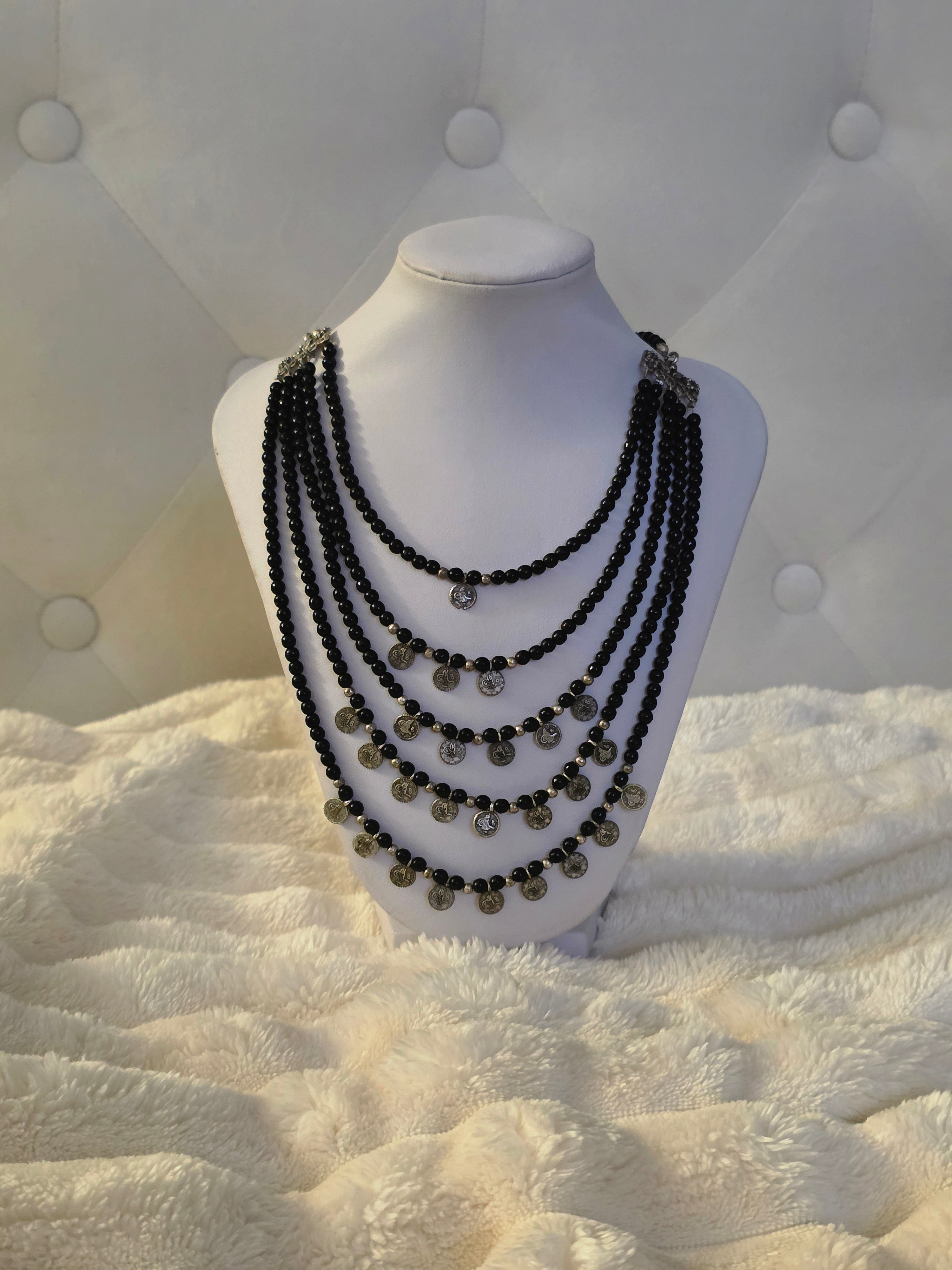 Midnight Reverie Multi-Strand Necklace