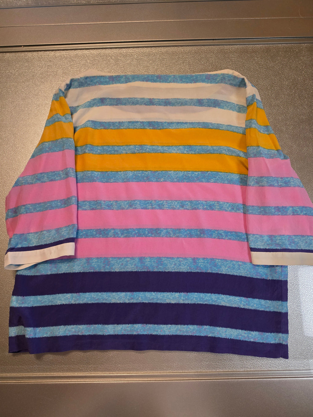 The Prism Stripe Silk Top