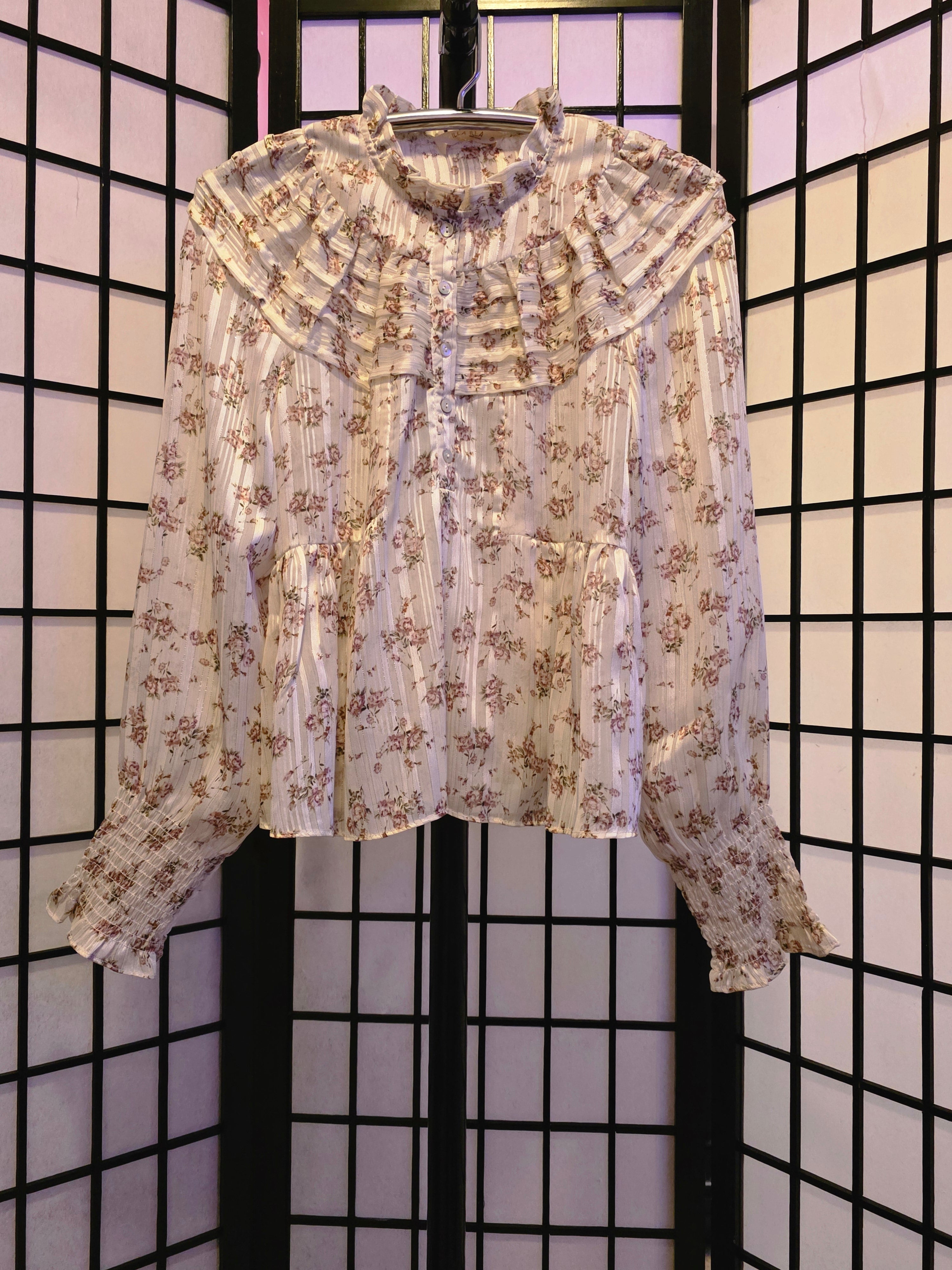 Garden Whispers Peasant Blouse