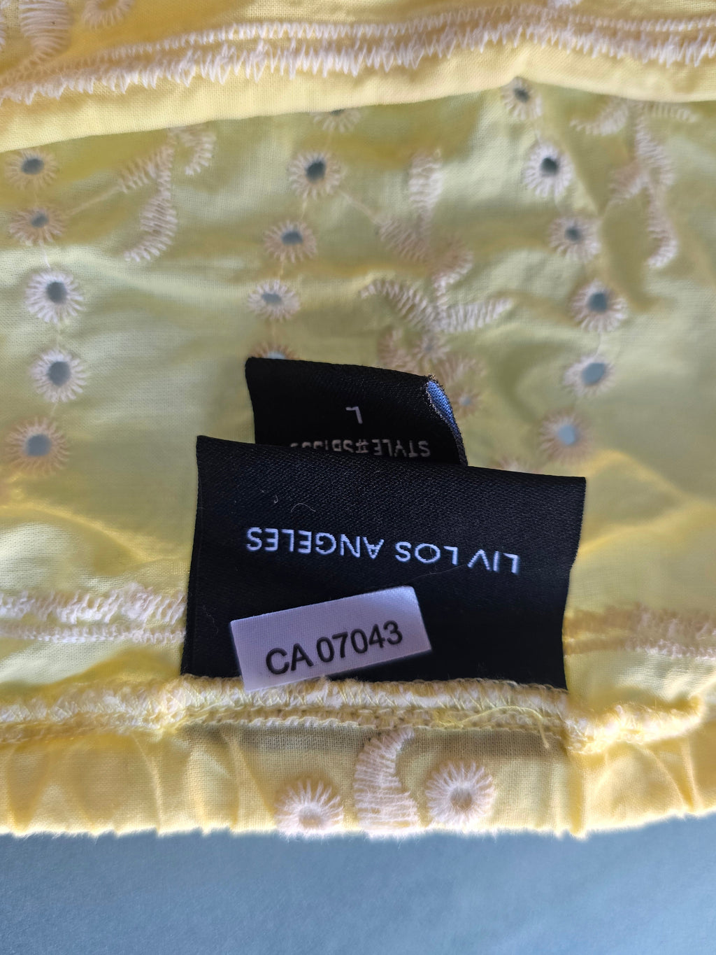 Luminously Embroidered Eyelet Blouse