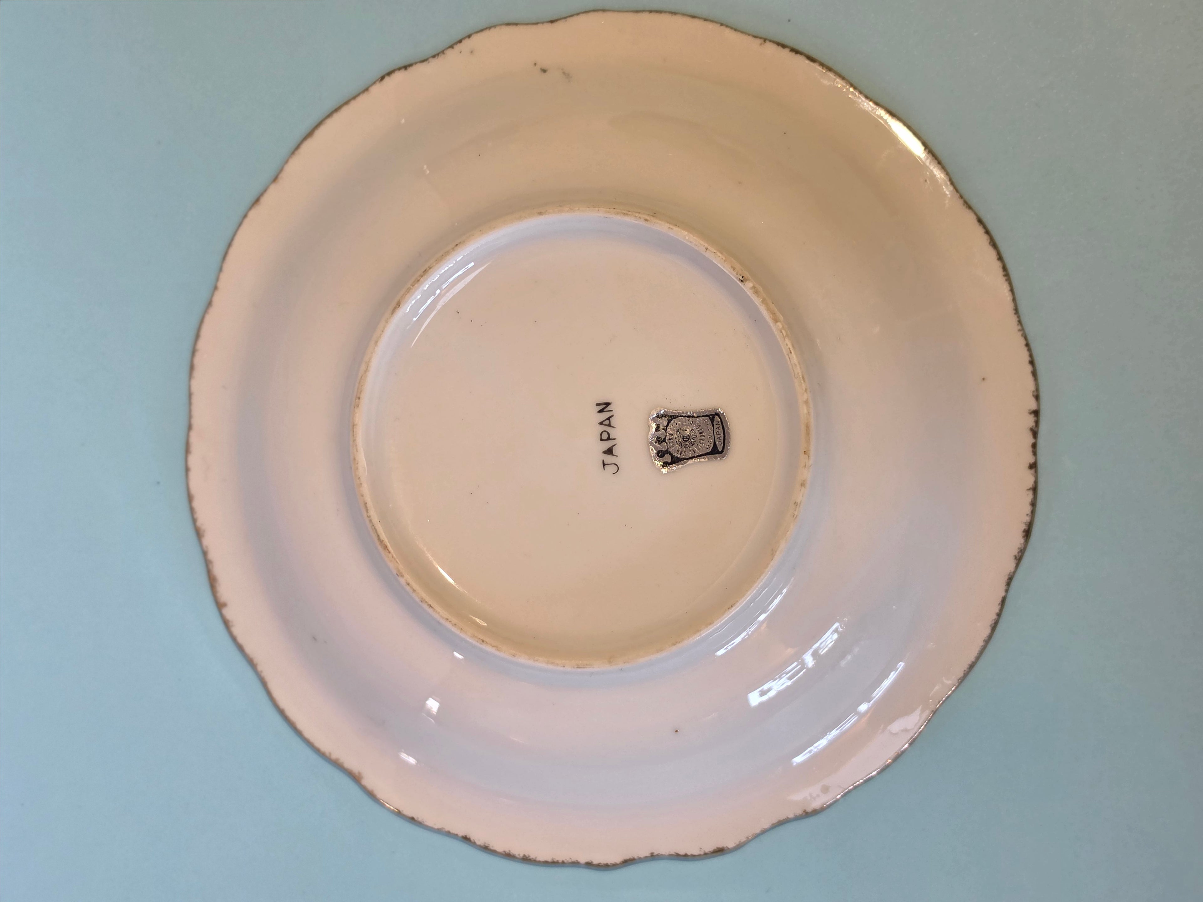 The Homestead Basin — Vintage Japanese Lusterware with Currier & Ives Winter Pastoral Scene