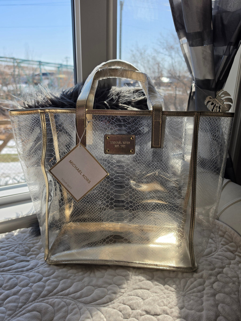 The Gold Standard — Michael Kors Clear PVC Tote