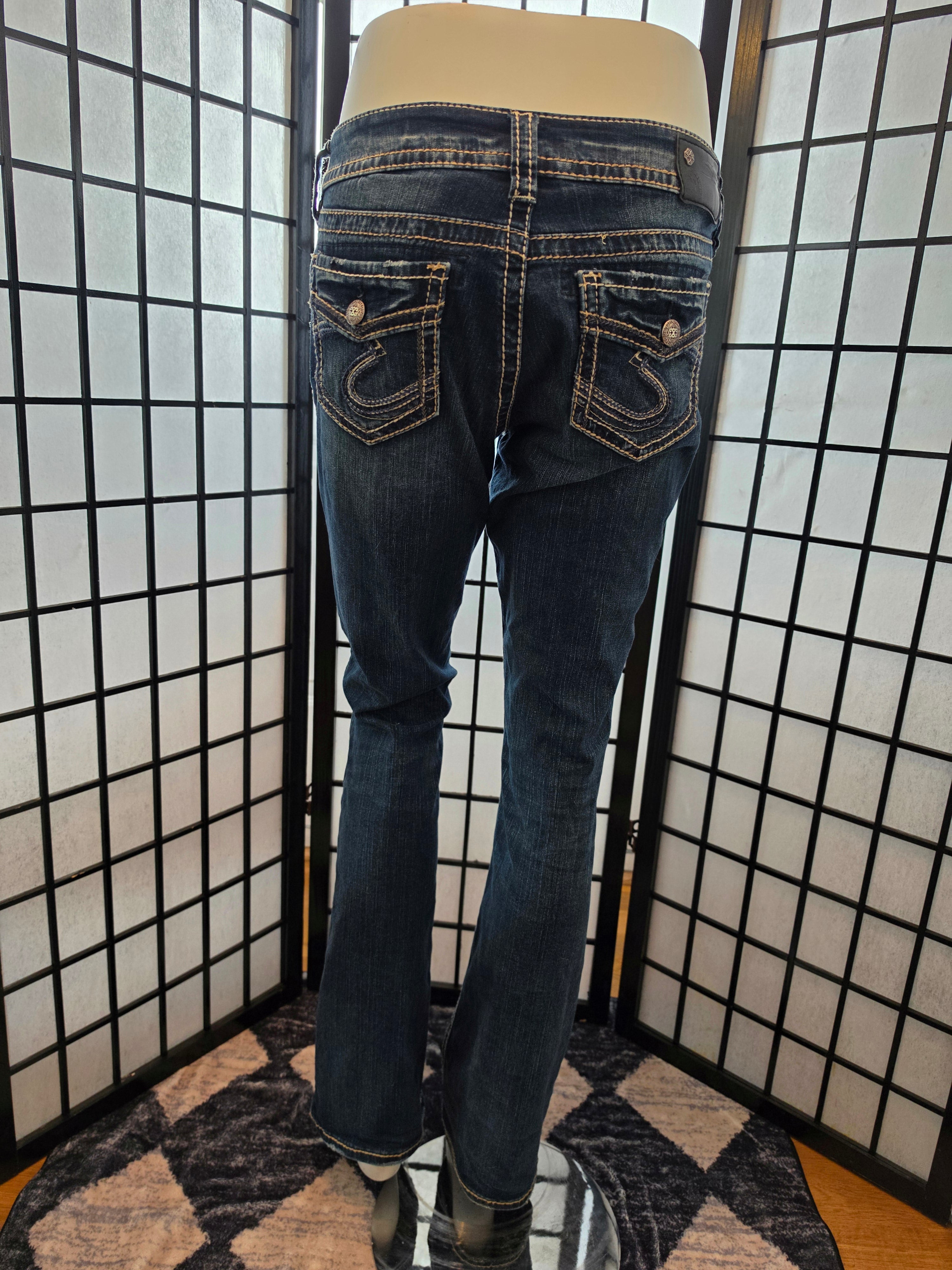 Whispered Elegance Slim Boot Denim