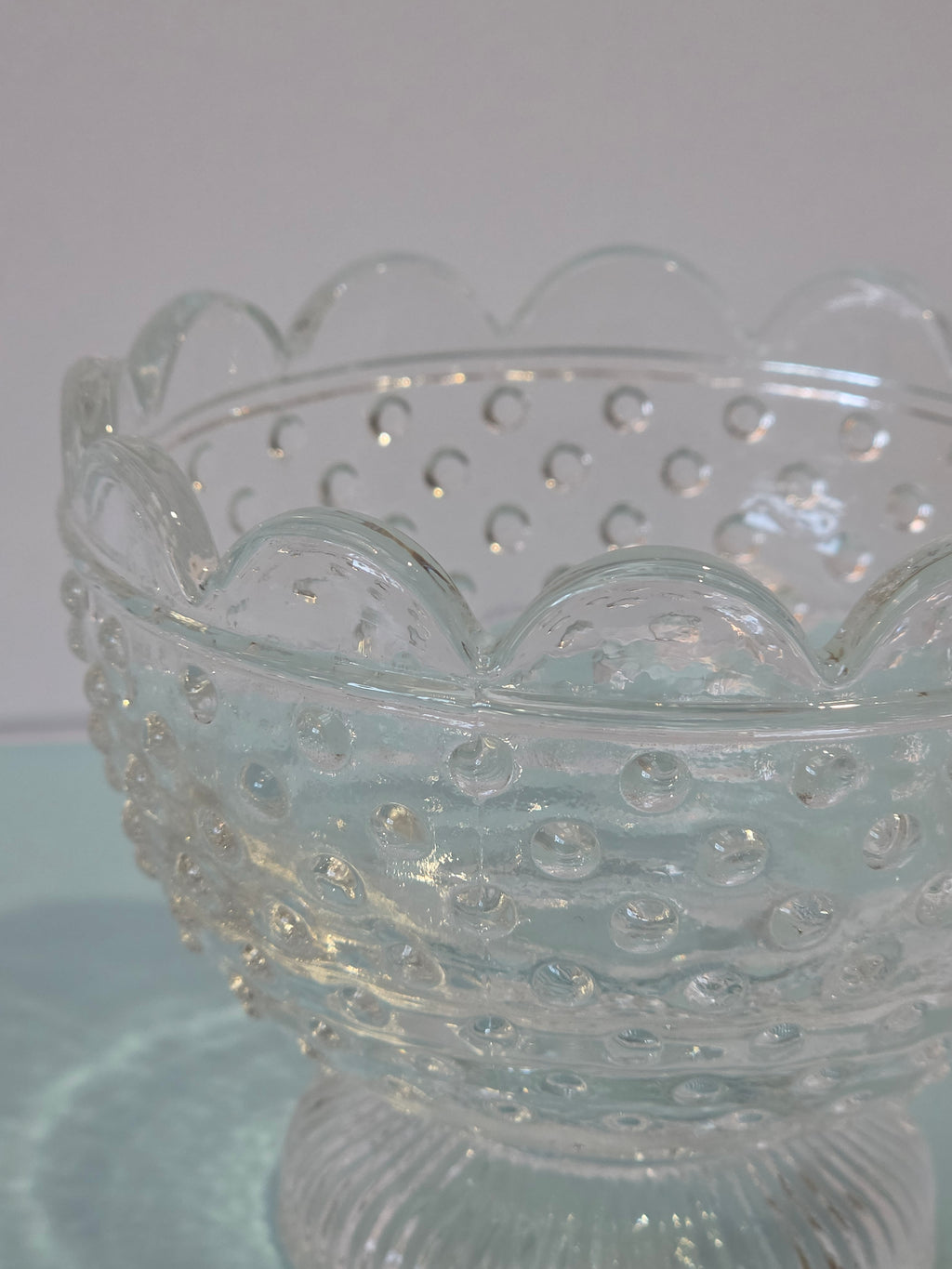 The Sunday Table — Hobnail Glass Compote Set of 4