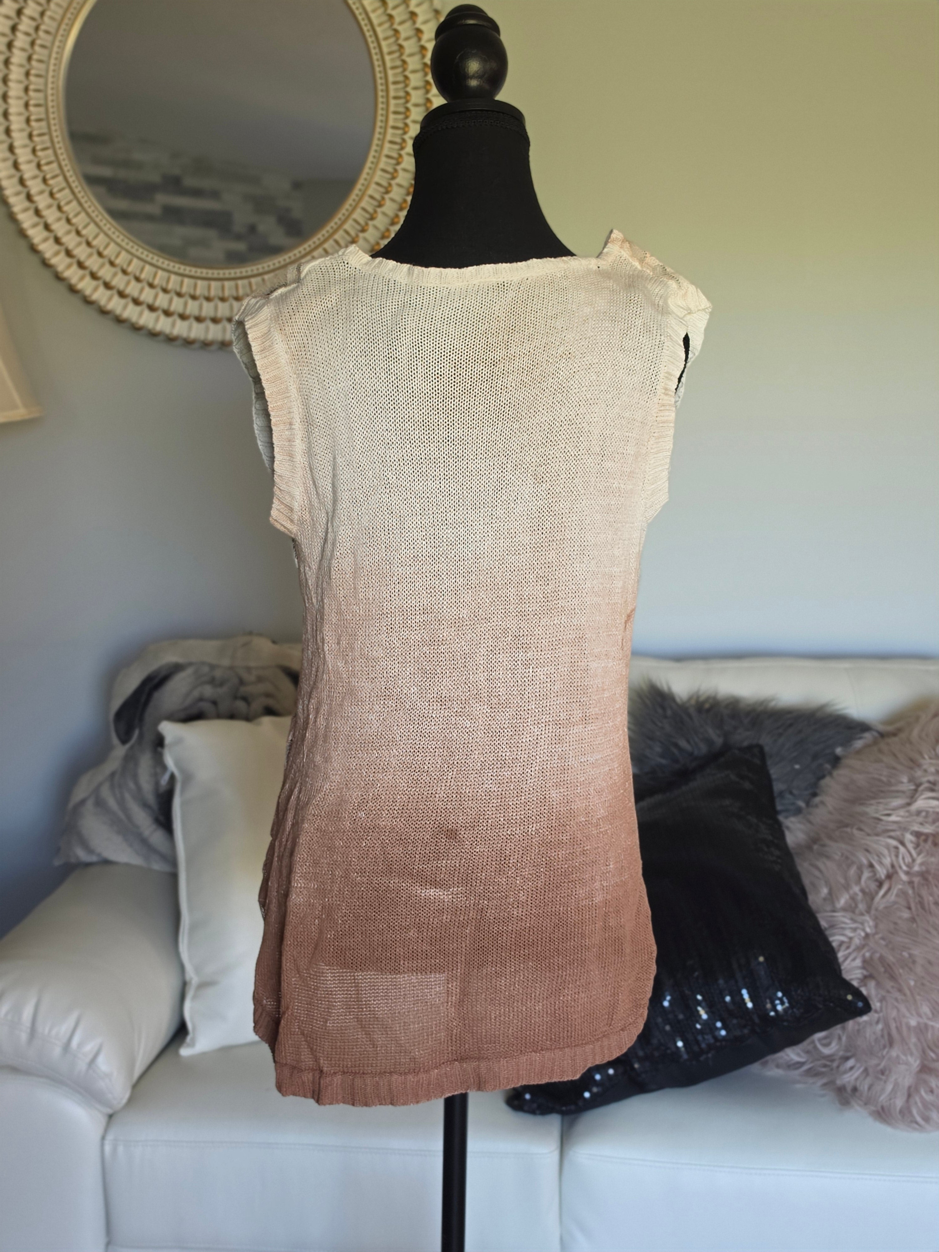 Ombré Lace Drift Top — Morning Apple