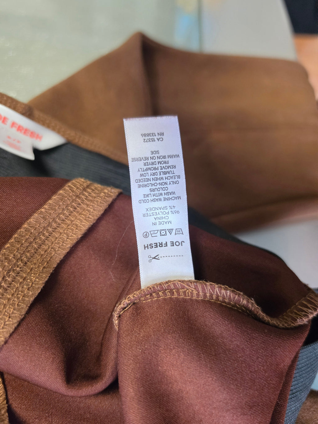Cognac Is the Answer — Joe Fresh Faux Suede Leggings