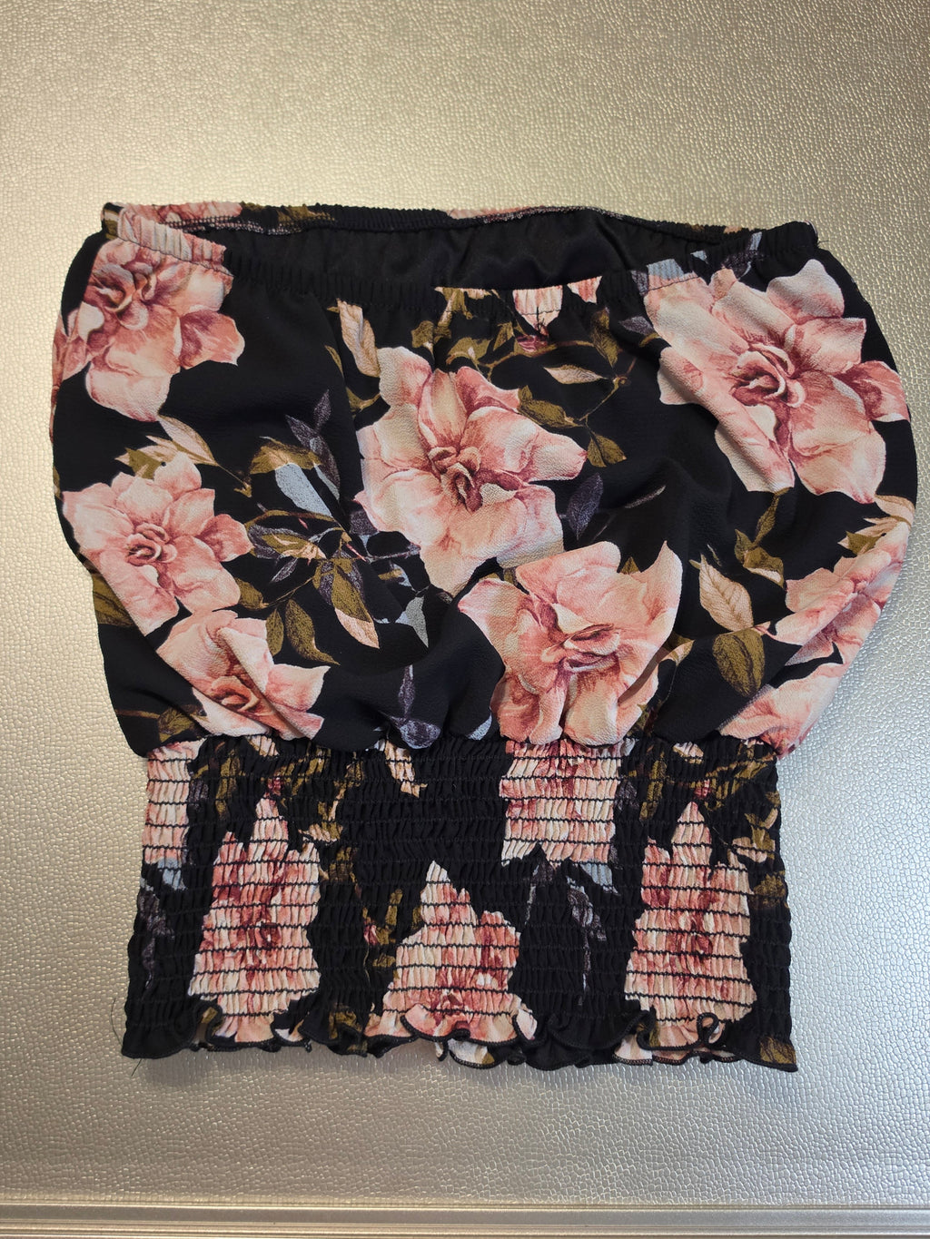 The Midnight Rose Smocked Tube Top
