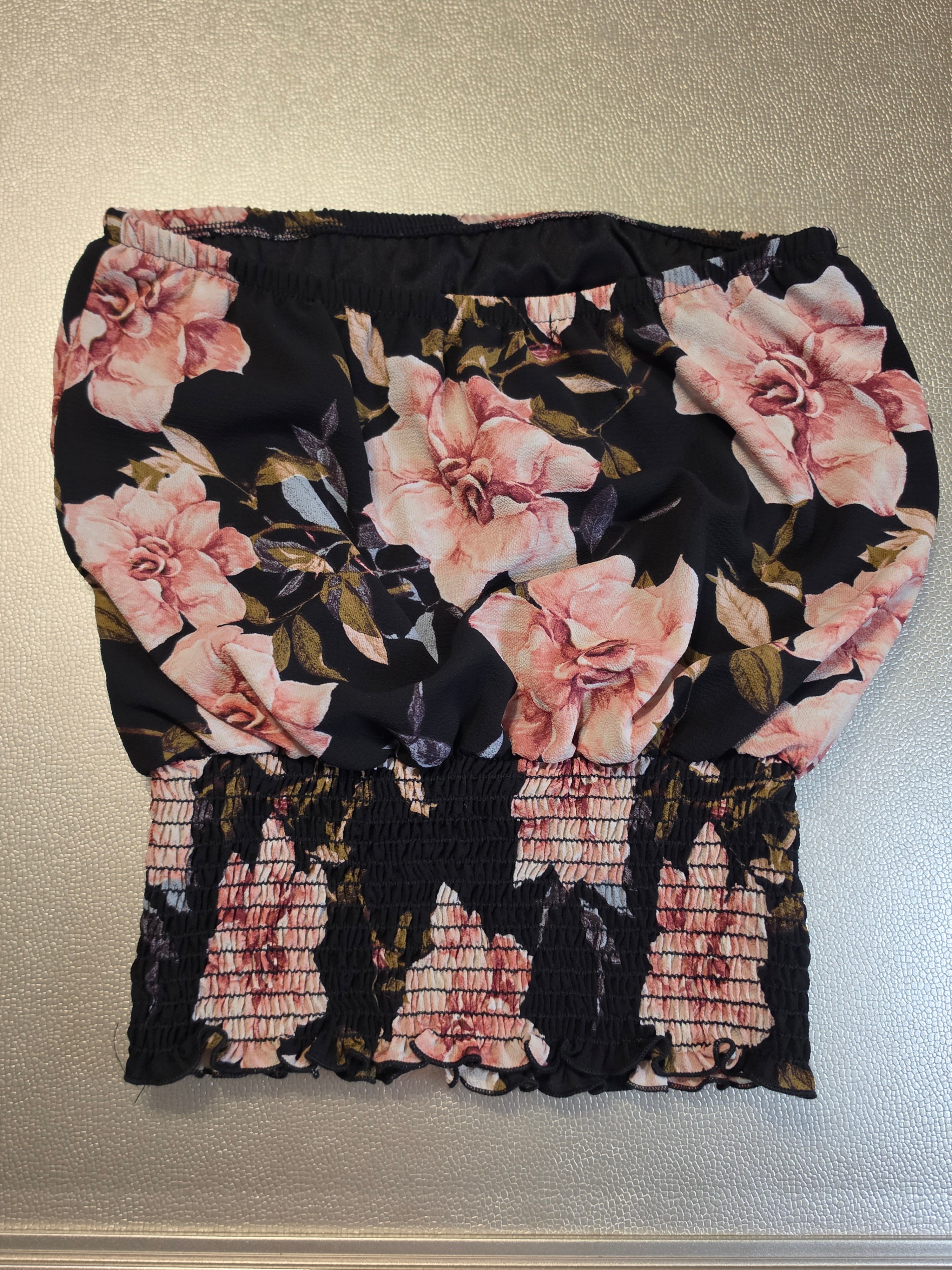 The Midnight Rose Smocked Tube Top