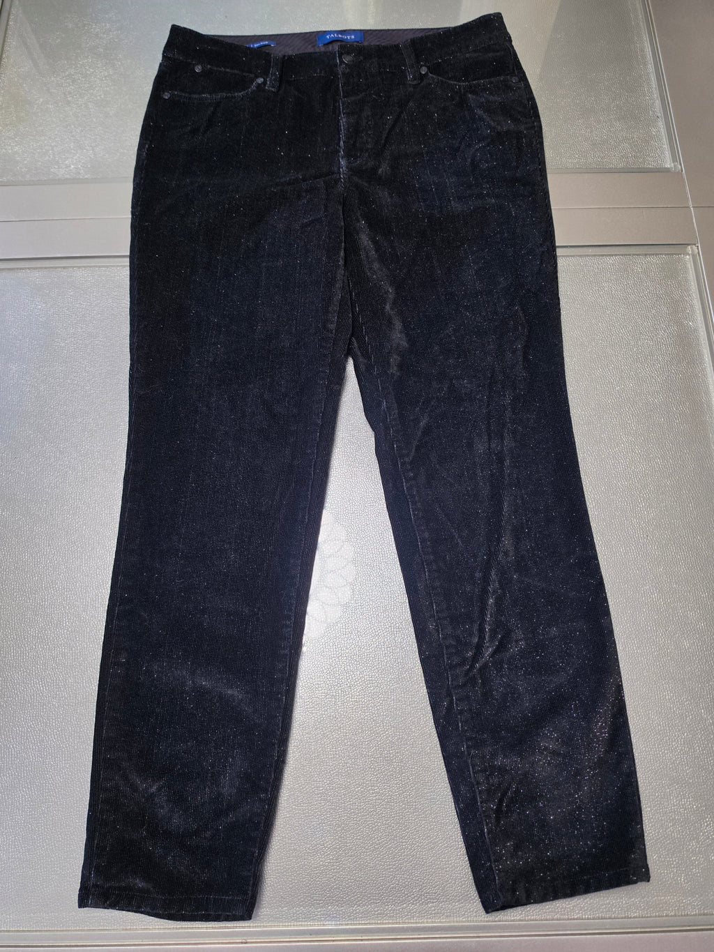 The Starlit Silhouette Pant — Talbots Black Velvet