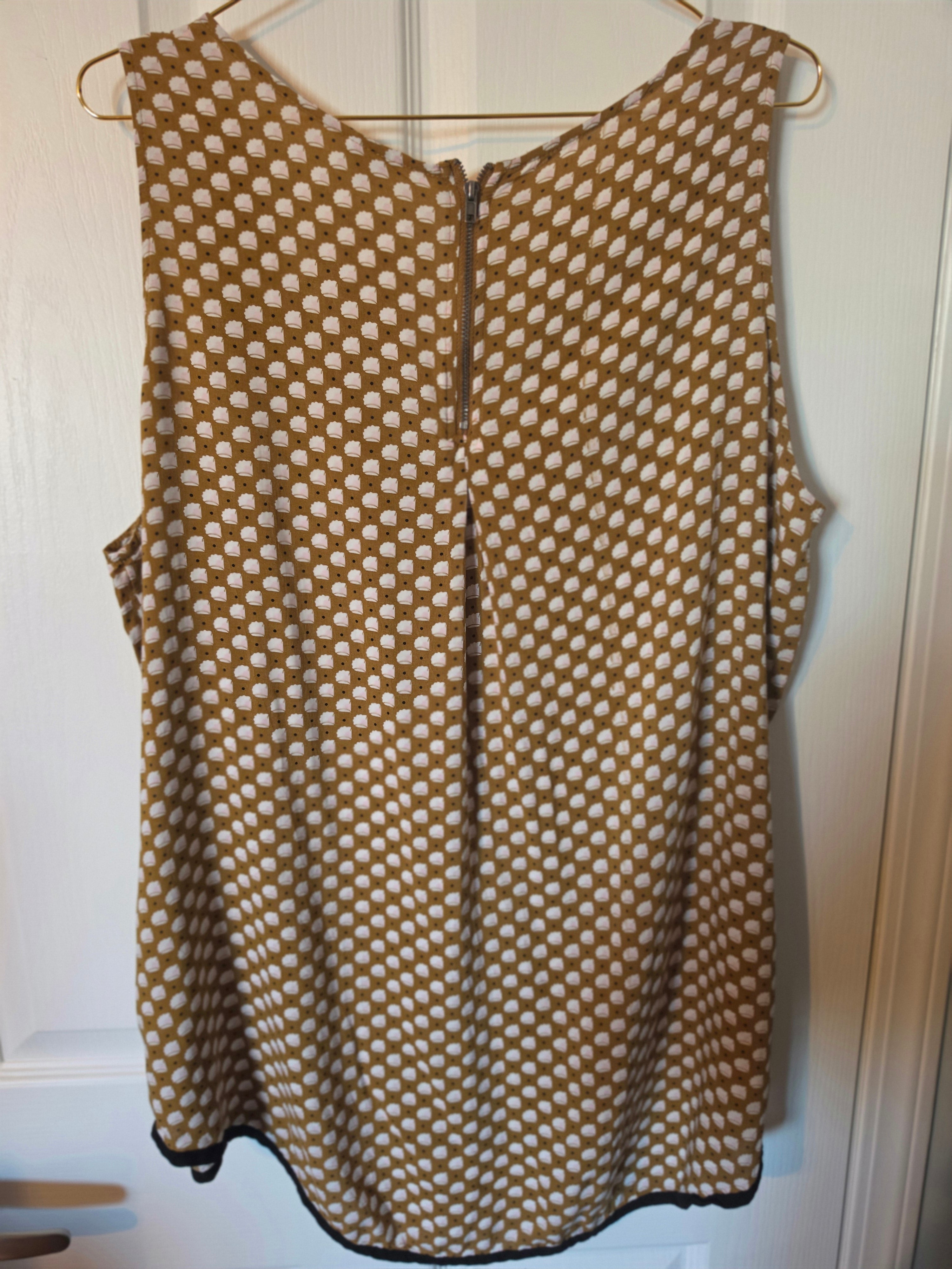 Golden Mosaic Sleeveless Top