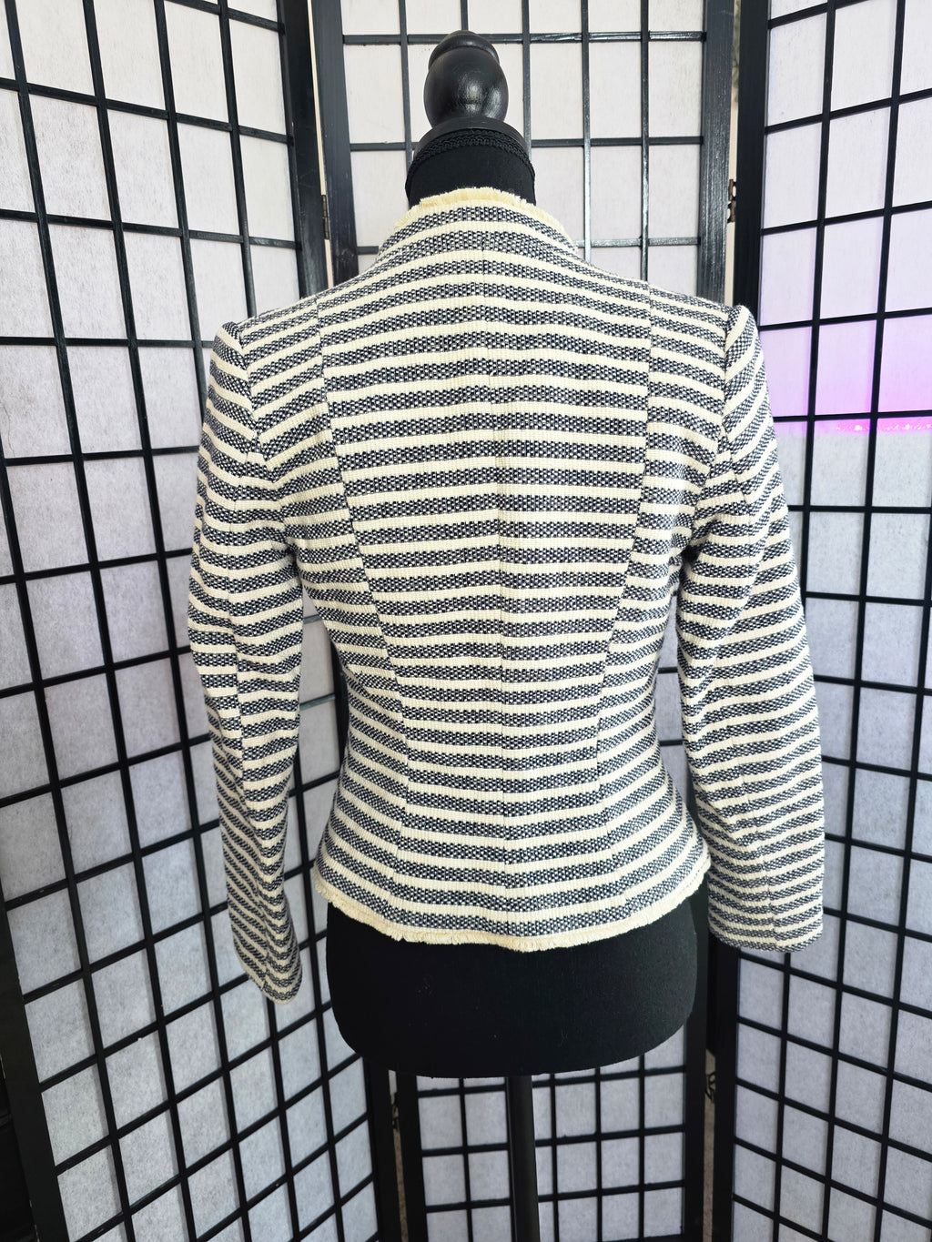 Boldly Refined Striped Blazer