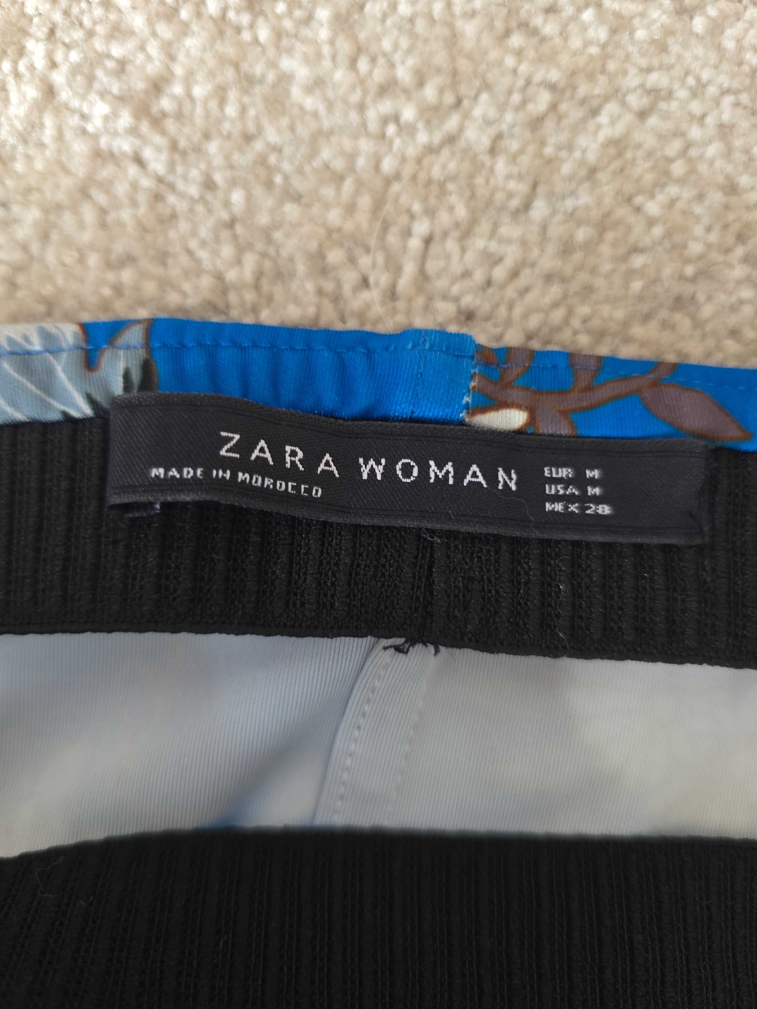 Romantically Blooming Cobalt Pencil Skirt