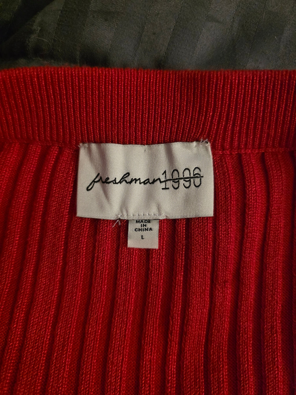 Scarlet Whisper Ribbed Midi