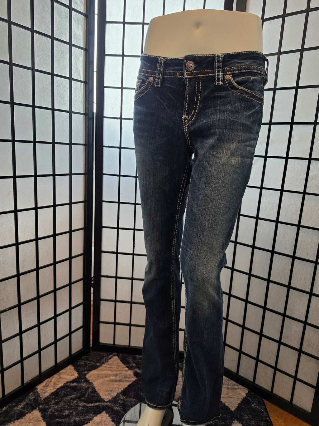 Whispered Elegance Slim Boot Denim