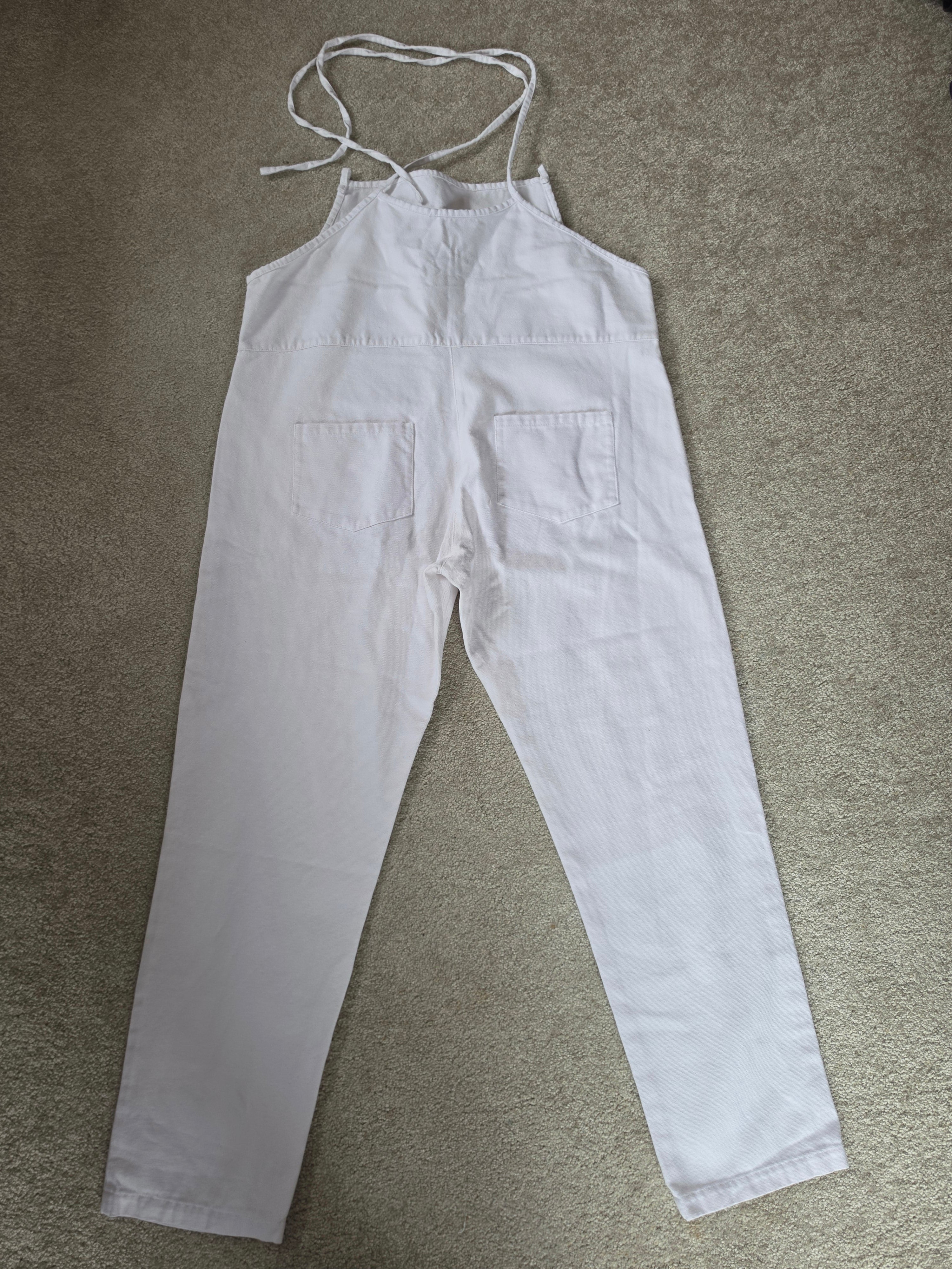 The Universe Has Your Back — White Halter Jumpsuit