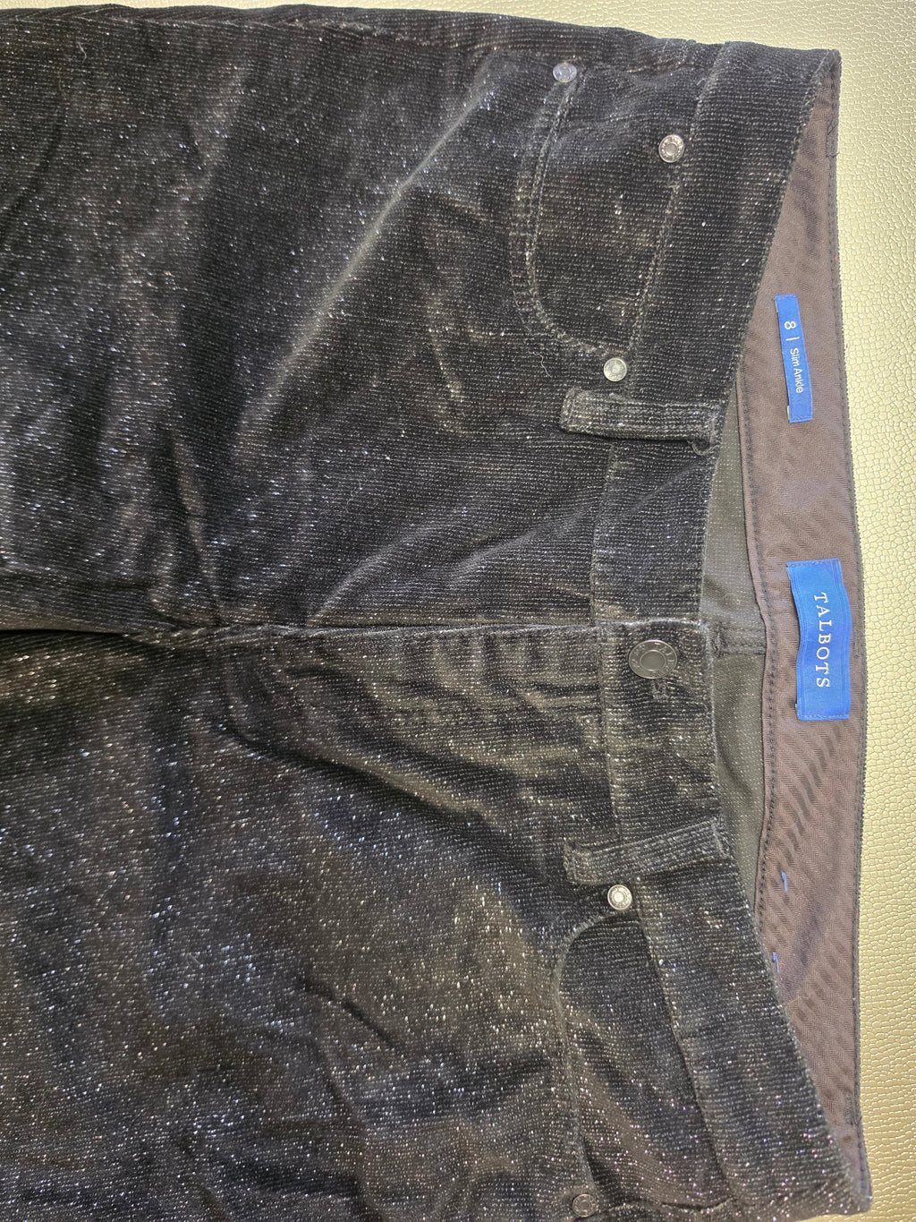 The Starlit Silhouette Pant — Talbots Black Velvet