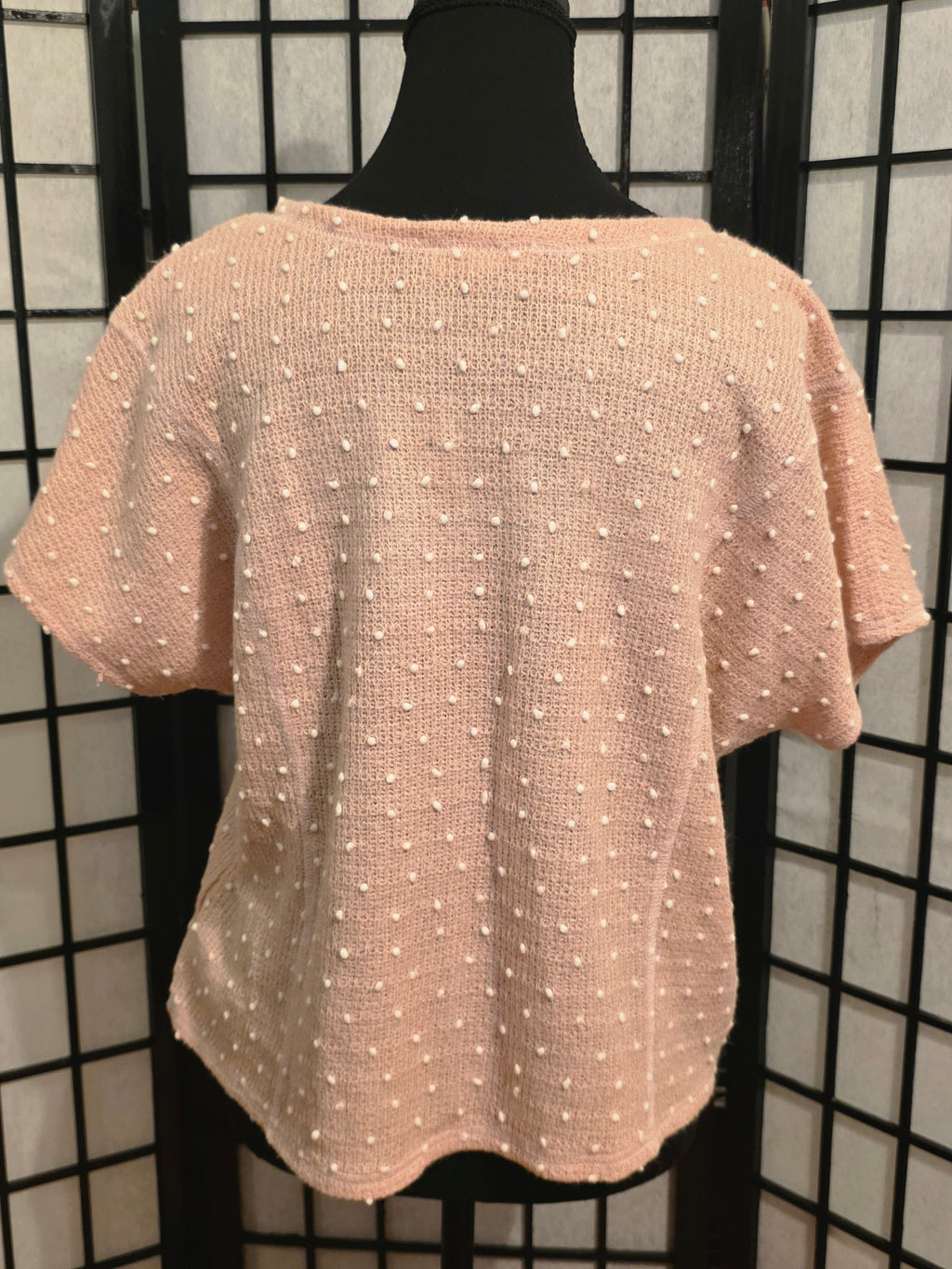 Whispered Blush Pearl-Kissed Knit