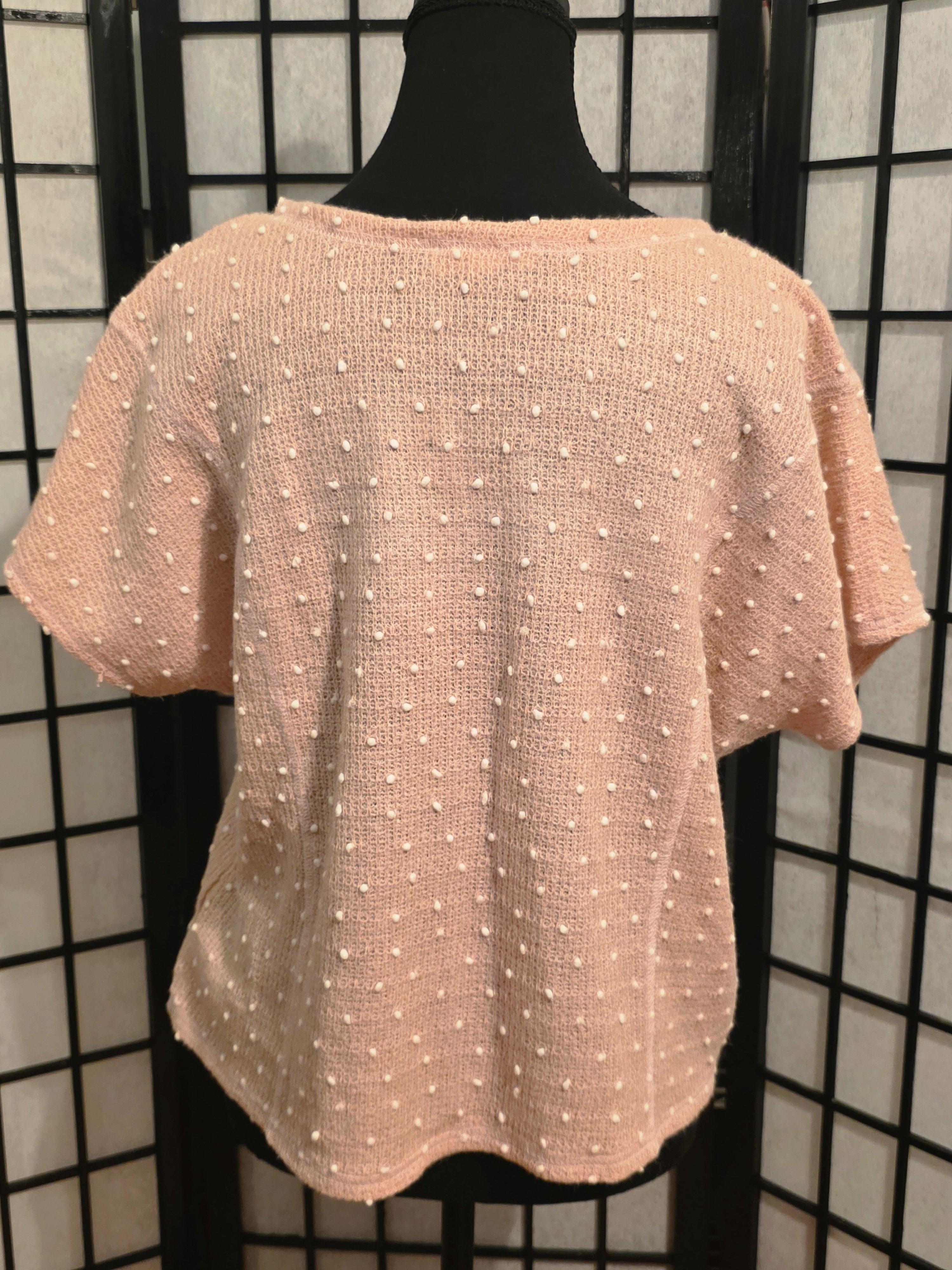 Whispered Blush Pearl-Kissed Knit