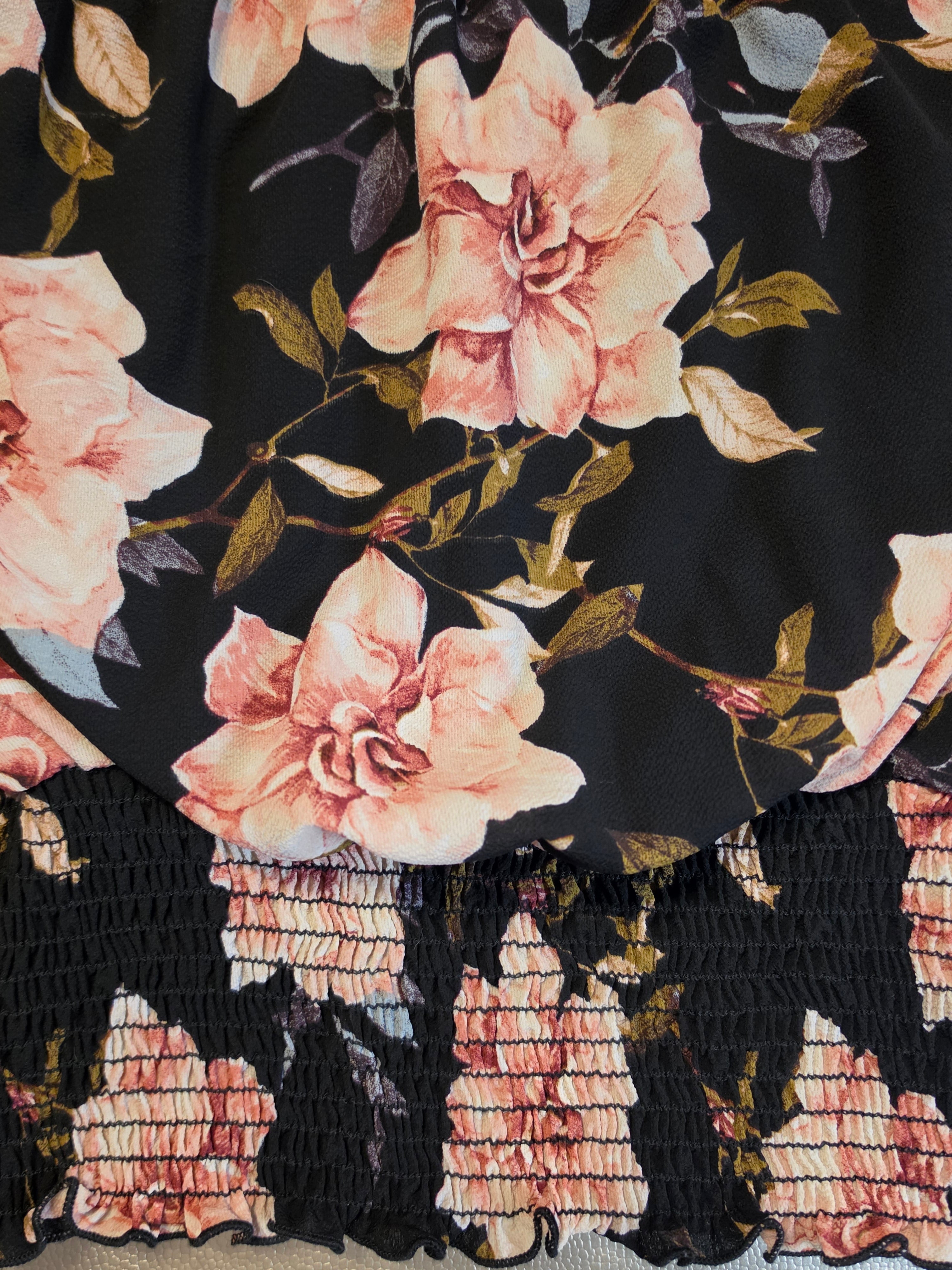 The Midnight Rose Smocked Tube Top
