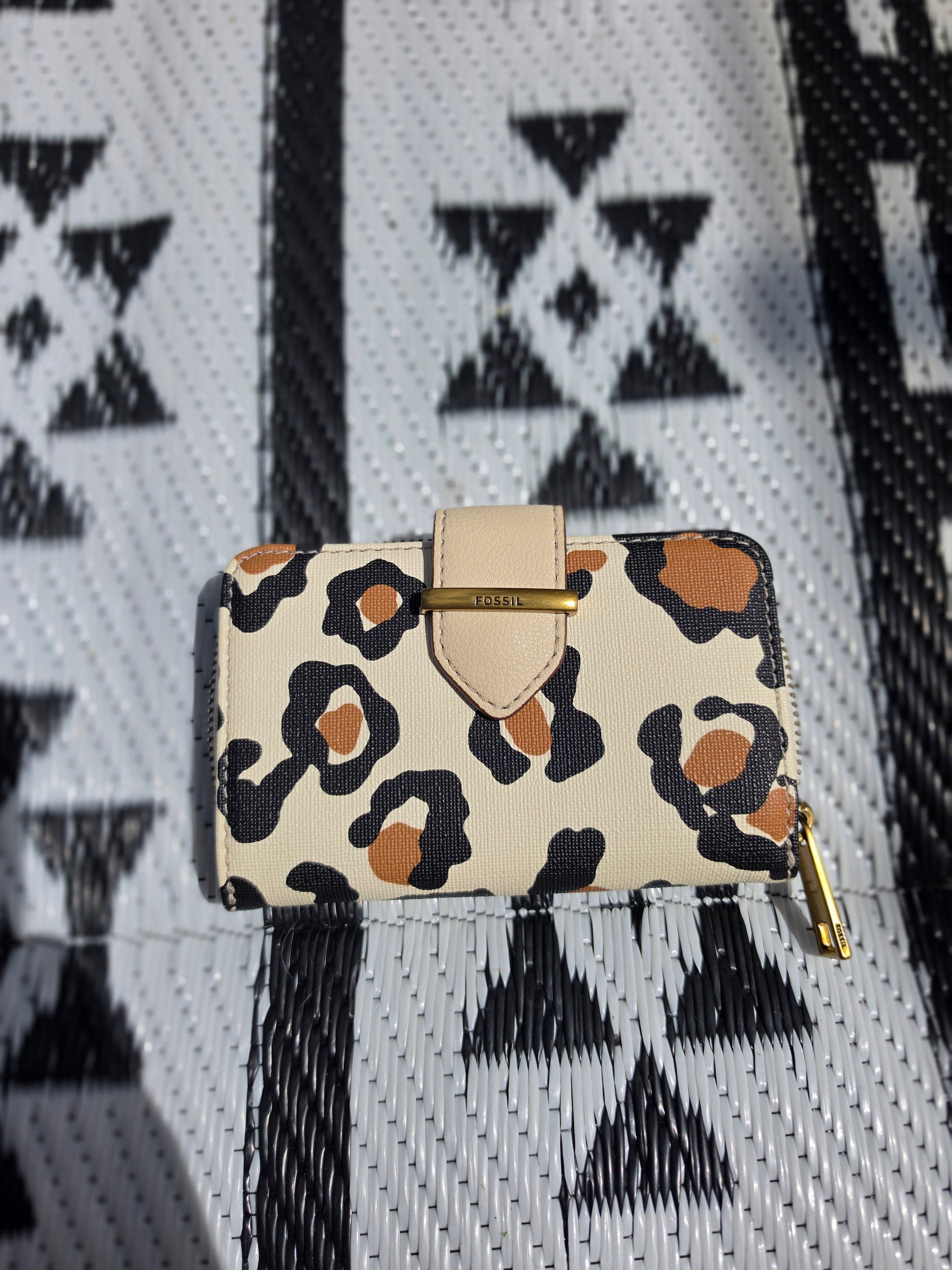 Wild at Heart — Fossil Leopard Print Mini Satchel & Wallet Set