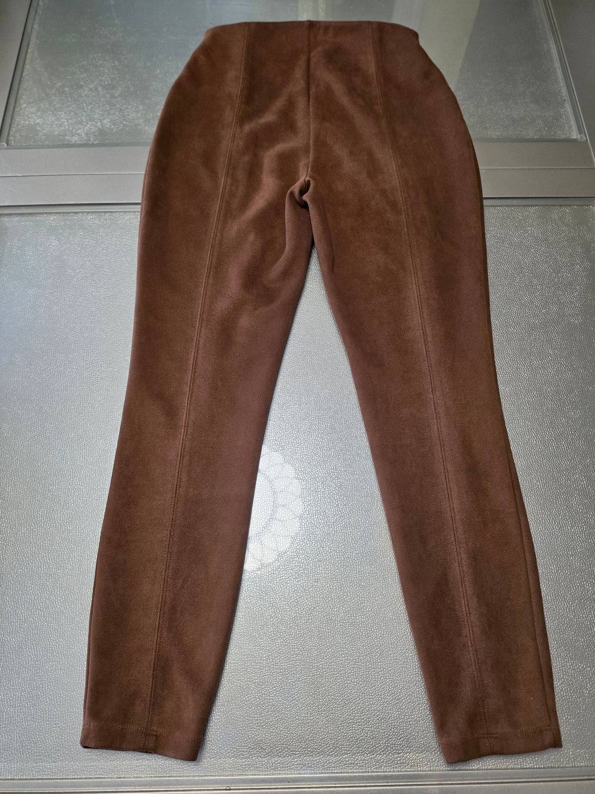 Cognac Is the Answer — Joe Fresh Faux Suede Leggings