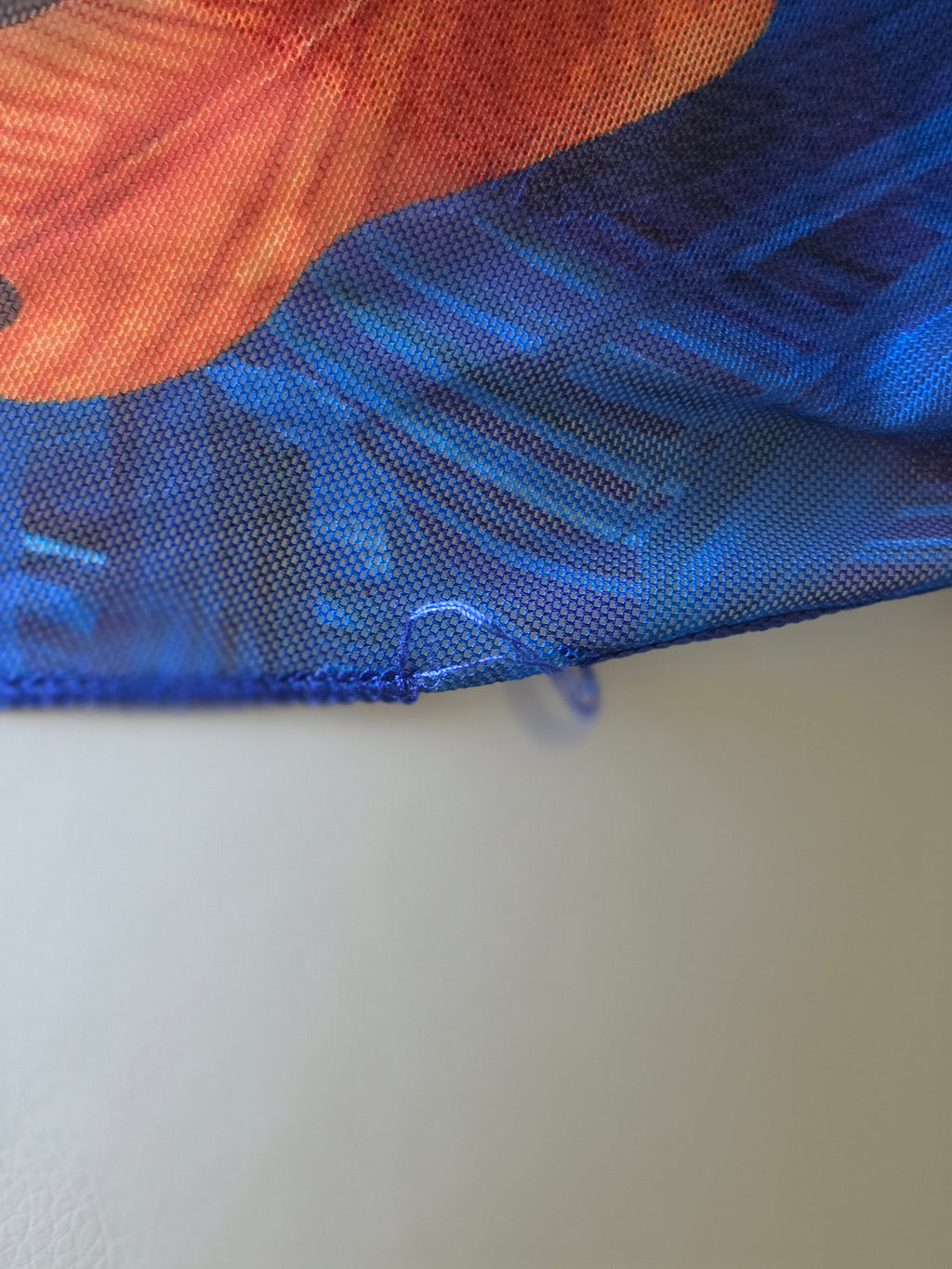 Tropicana Cobalt Ruched Maxi Cover-Up Dress — XL