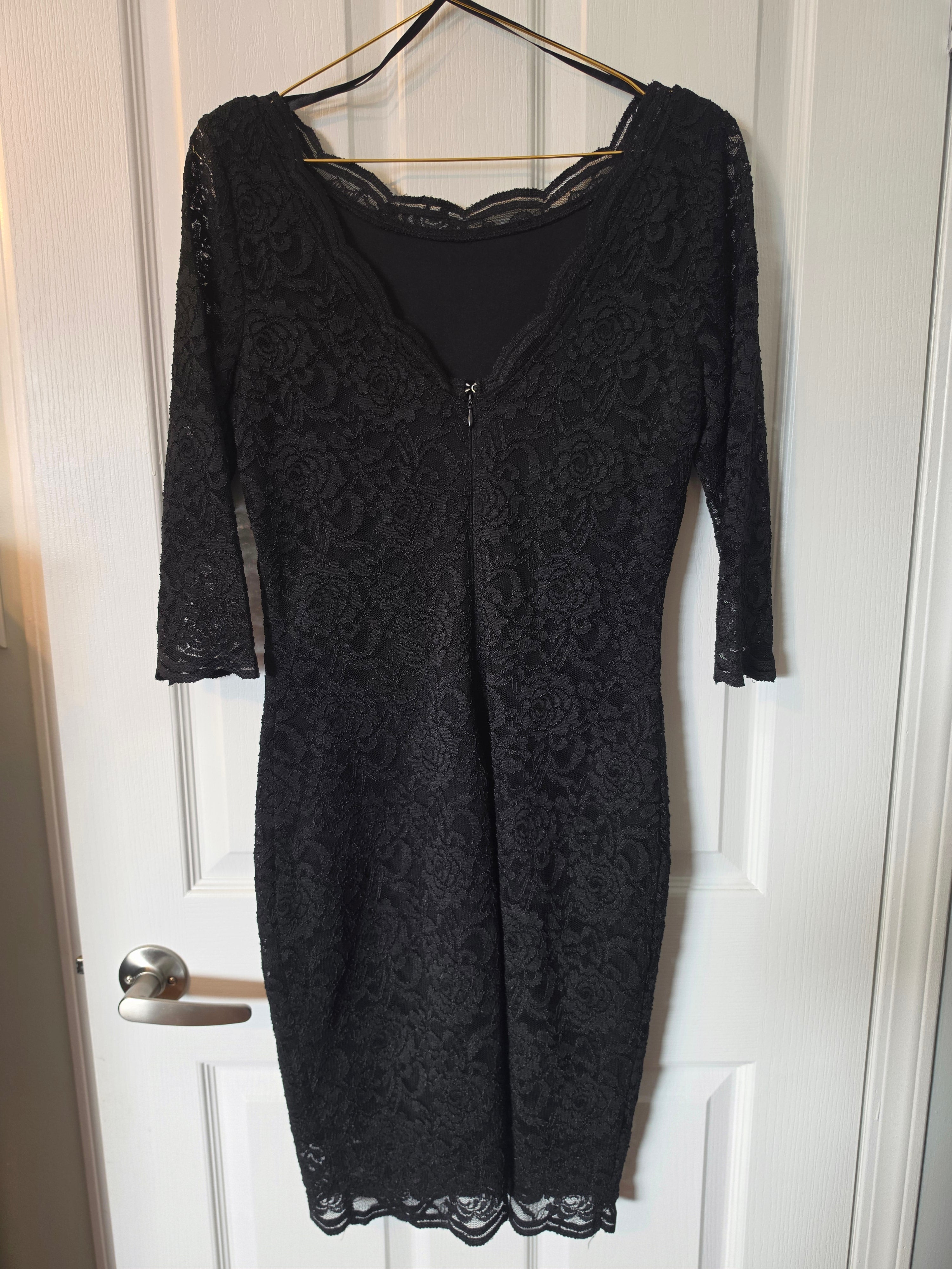 Midnight Whisper Lace Dress